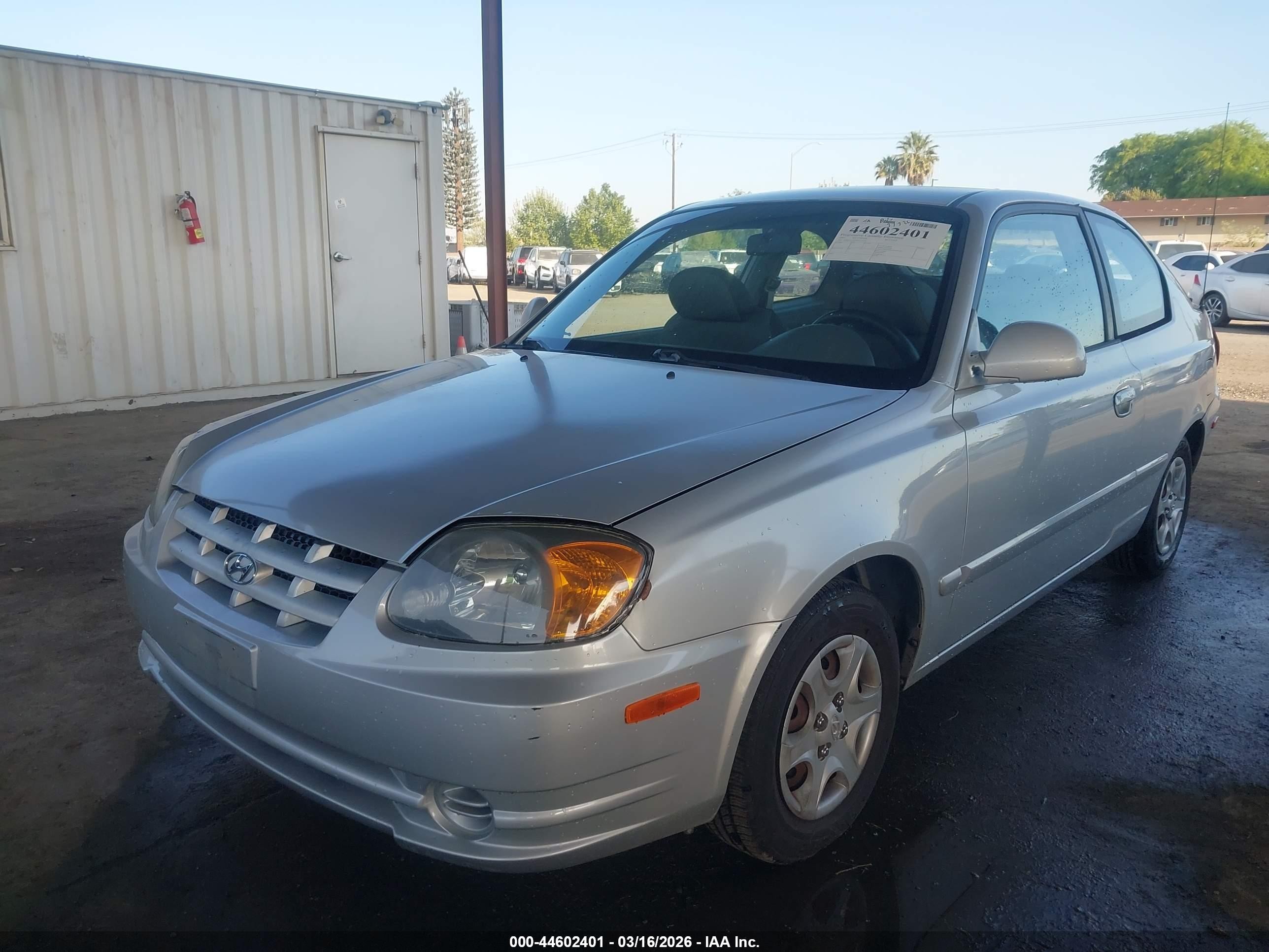2005 Hyundai Accent Gls/gt Silver vin: KMHCG35C85U321308