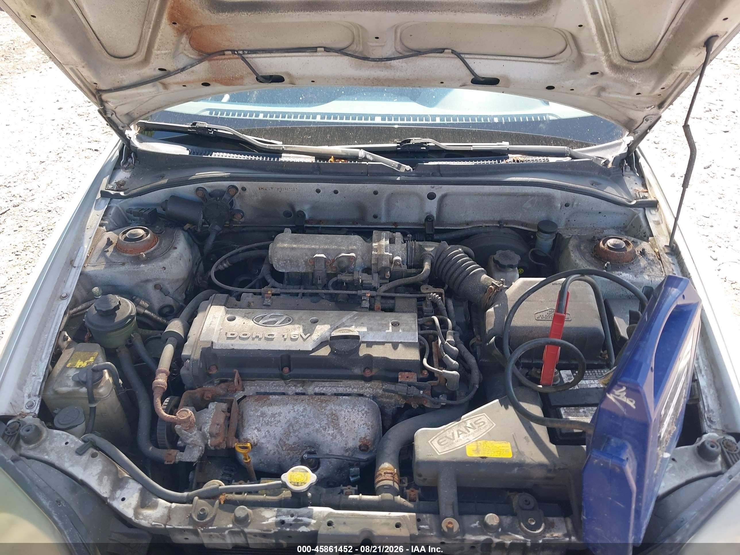 2005 Hyundai Accent Gls/gt Silver vin: KMHCG35C85U340103