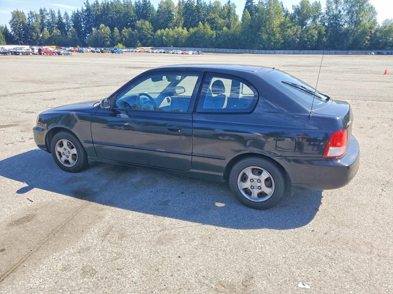 2001 Hyundai Accent Gs Black vin: KMHCG35C91U084600