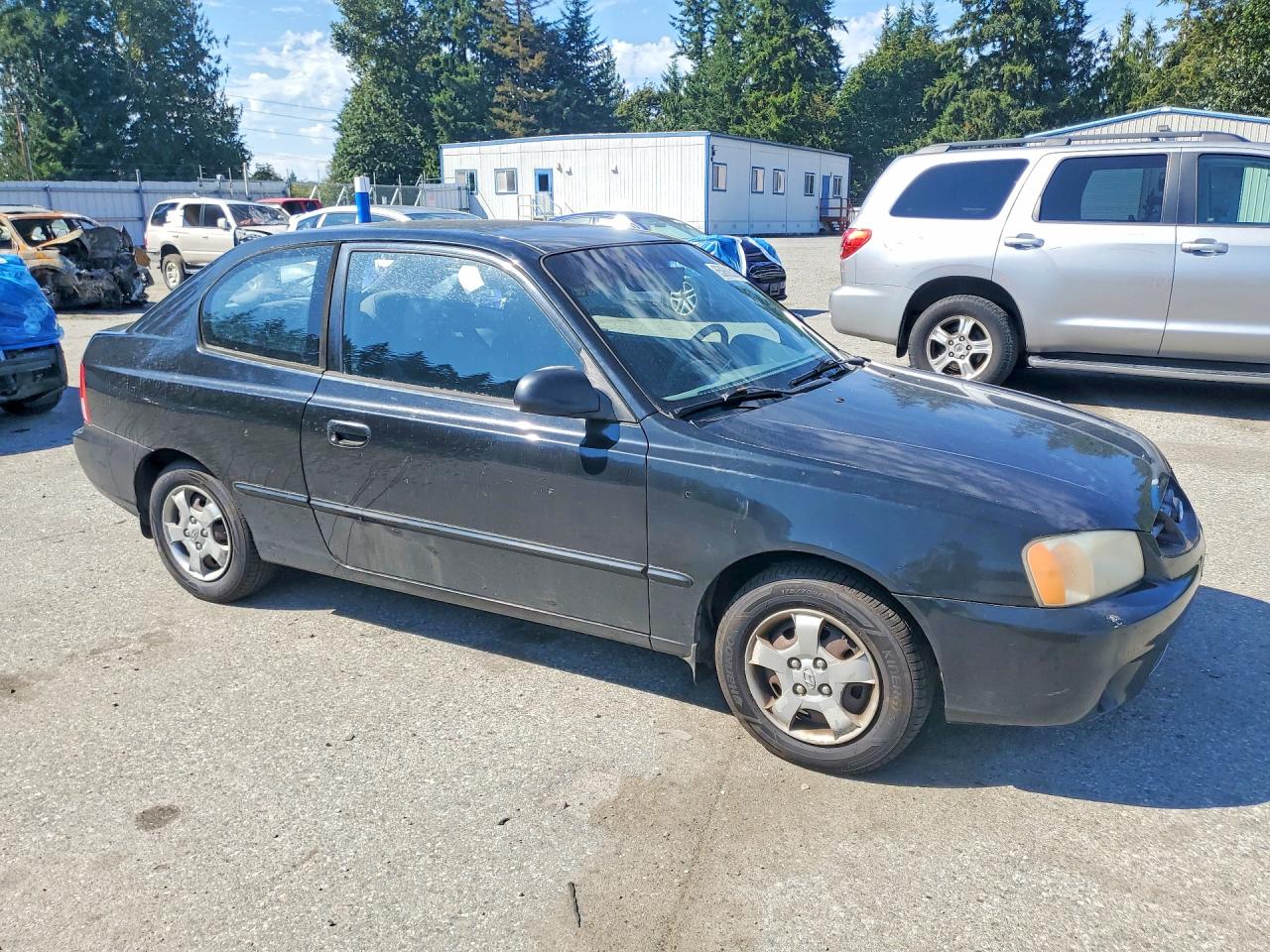 2001 Hyundai Accent Gs Black vin: KMHCG35C91U084600