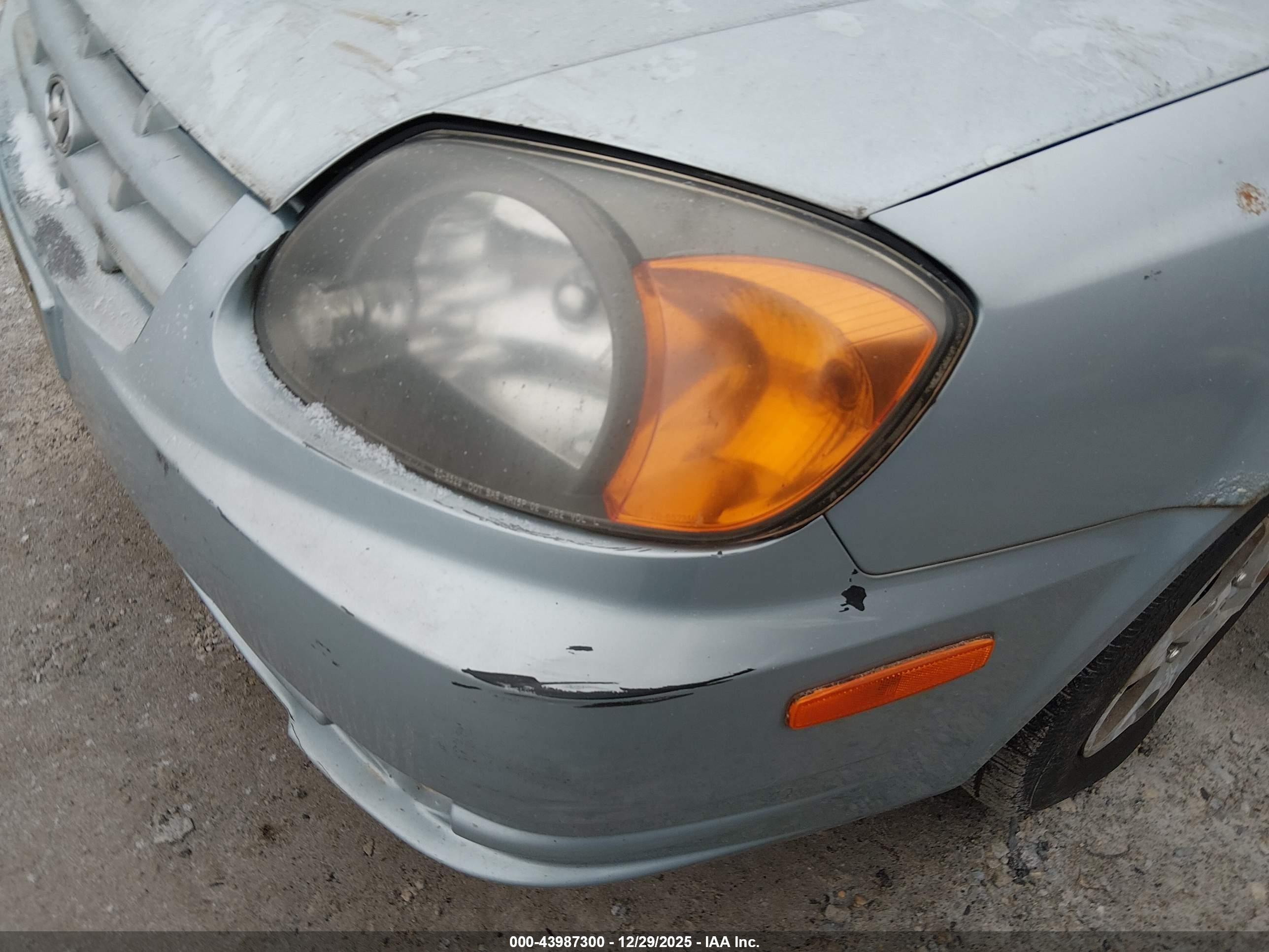 2005 Hyundai Accent Gls/gt Light Blue vin: KMHCG35CX5U341186