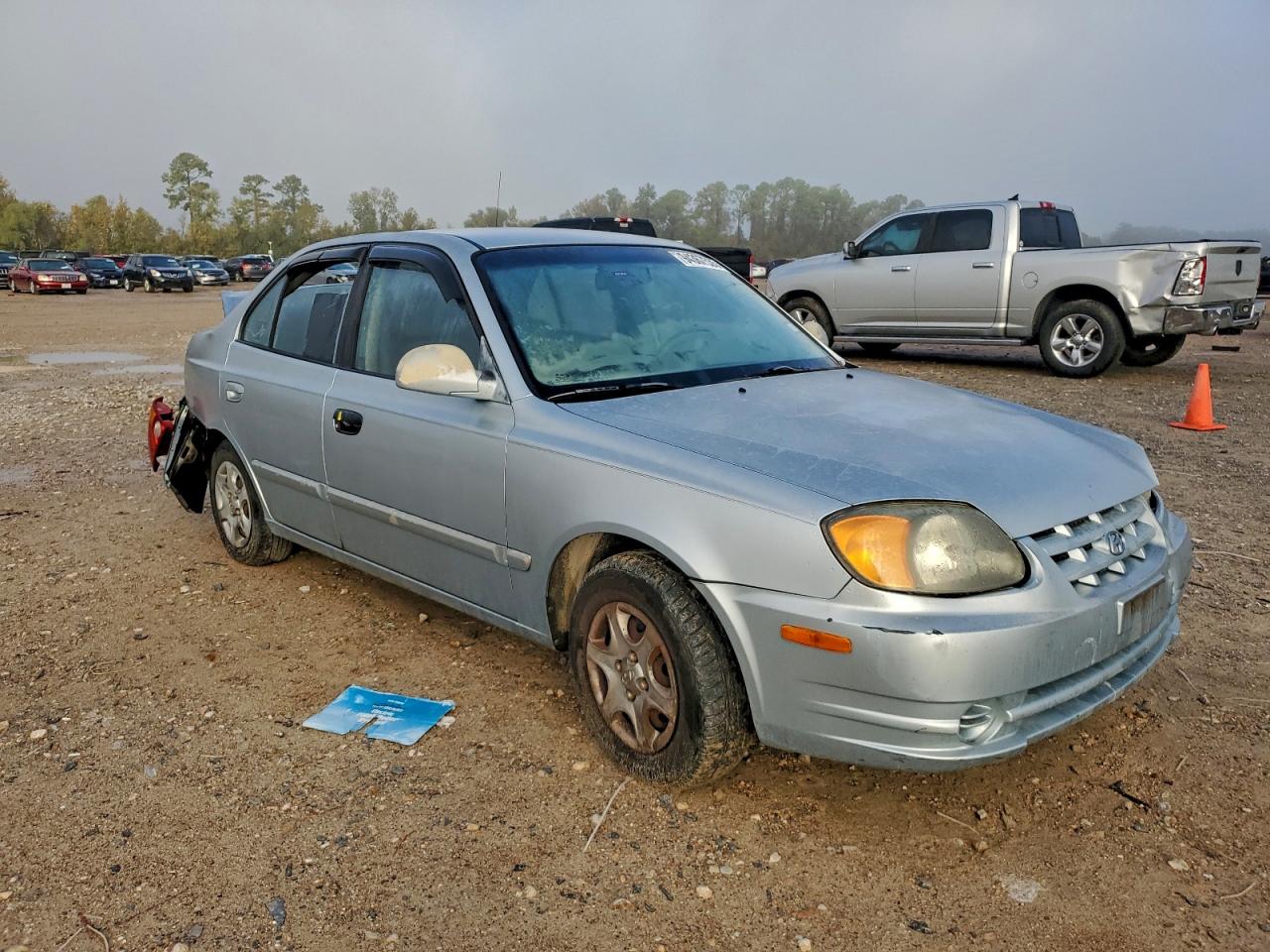 2004 Hyundai Accent Gl Blue vin: KMHCG45C04U529638
