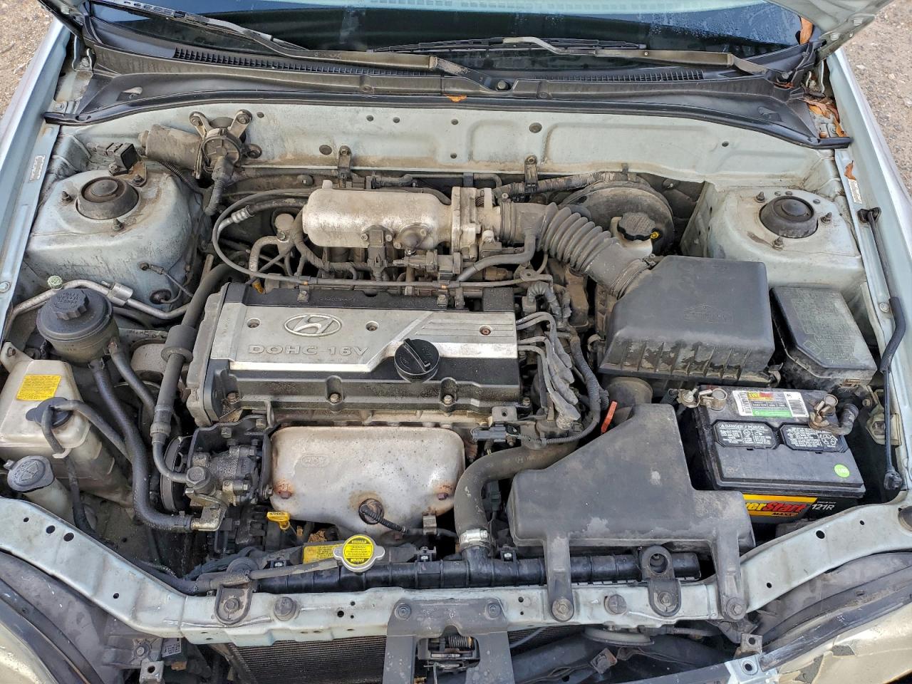 2004 Hyundai Accent Gl Blue vin: KMHCG45C04U529638