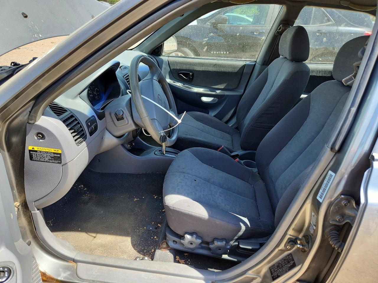 2004 Hyundai Accent Gl Gray vin: KMHCG45C04U572411