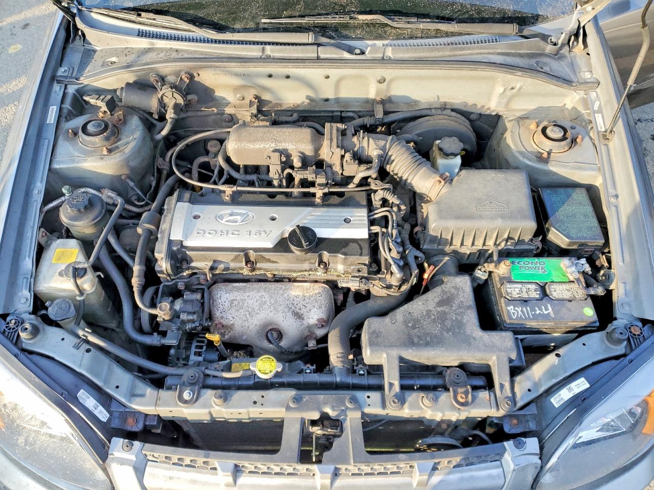 2004 Hyundai Accent Gl Серый vin: KMHCG45C14U513691