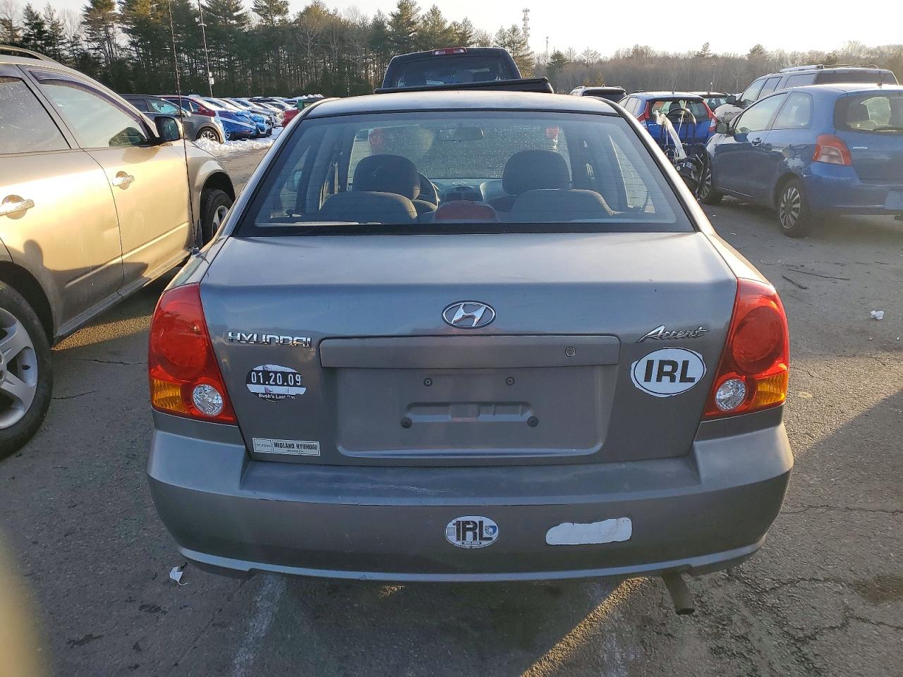 2004 Hyundai Accent Gl Серый vin: KMHCG45C14U513691