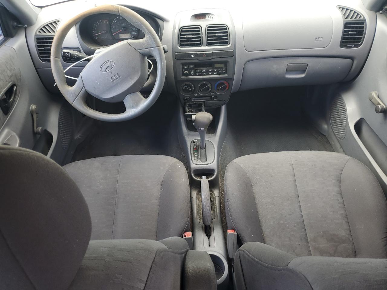 2004 Hyundai Accent Gl Blue vin: KMHCG45C14U548344