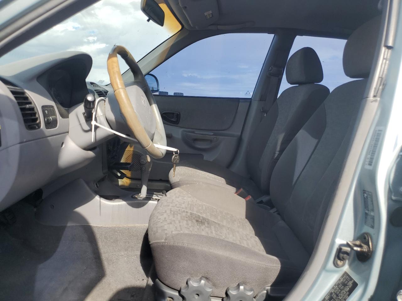 2004 Hyundai Accent Gl Blue vin: KMHCG45C14U548344