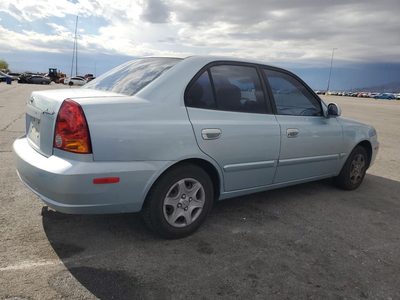 2004 Hyundai Accent Gl Blue vin: KMHCG45C14U548344