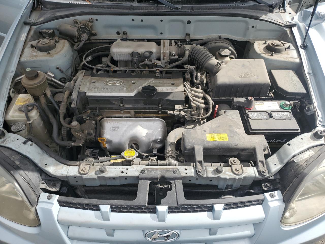 2004 Hyundai Accent Gl Blue vin: KMHCG45C14U548344