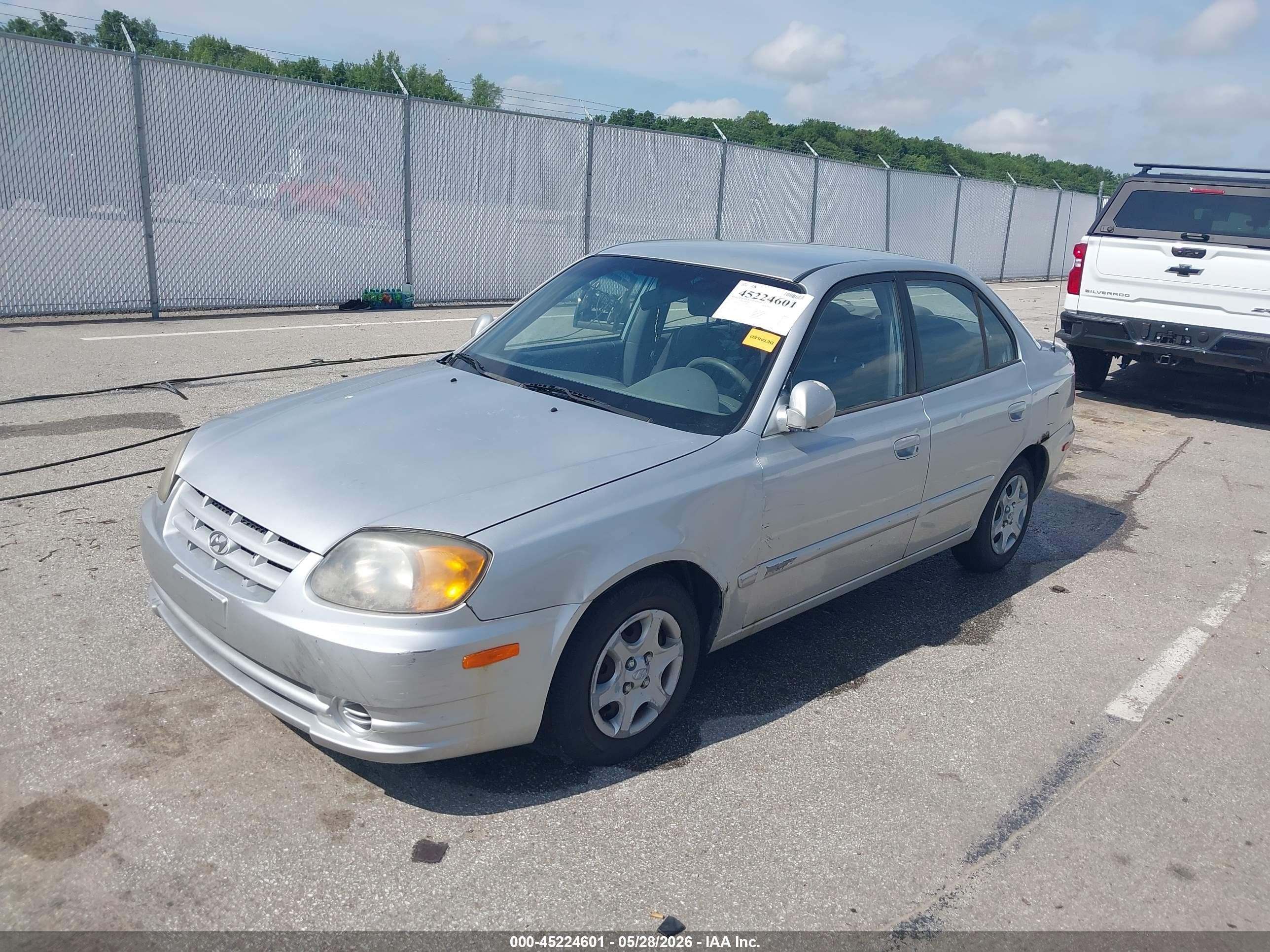 2005 Hyundai Accent Gls Серебряный vin: KMHCG45C15U636859