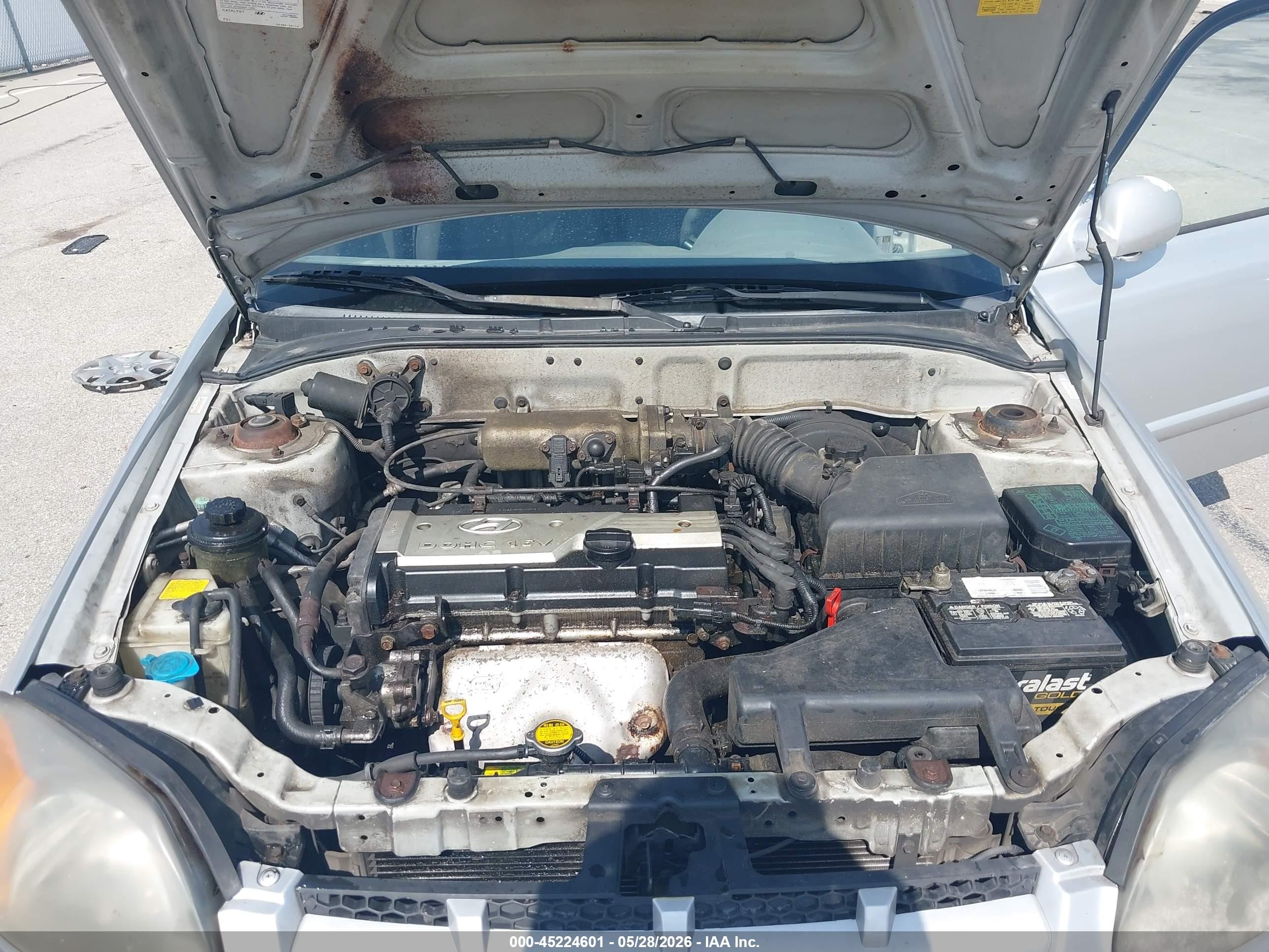 2005 Hyundai Accent Gls Серебряный vin: KMHCG45C15U636859