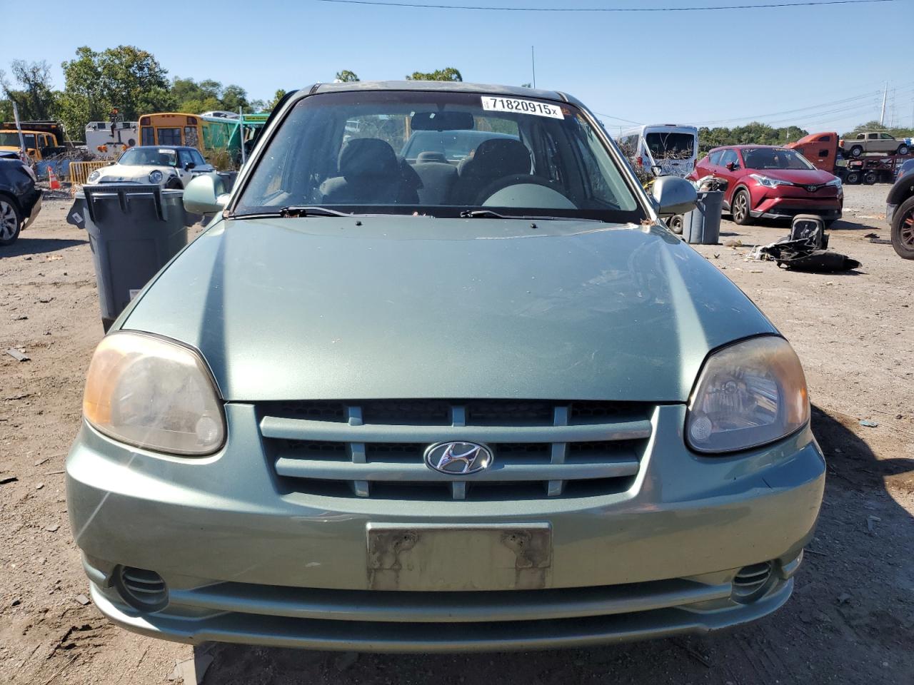 2004 Hyundai Accent Gl Green vin: KMHCG45C24U503929