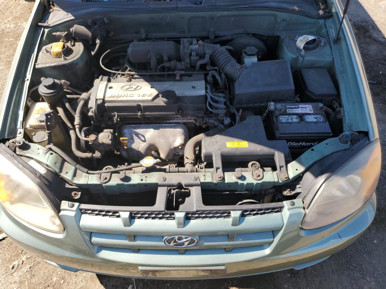 2004 Hyundai Accent Gl Green vin: KMHCG45C24U503929