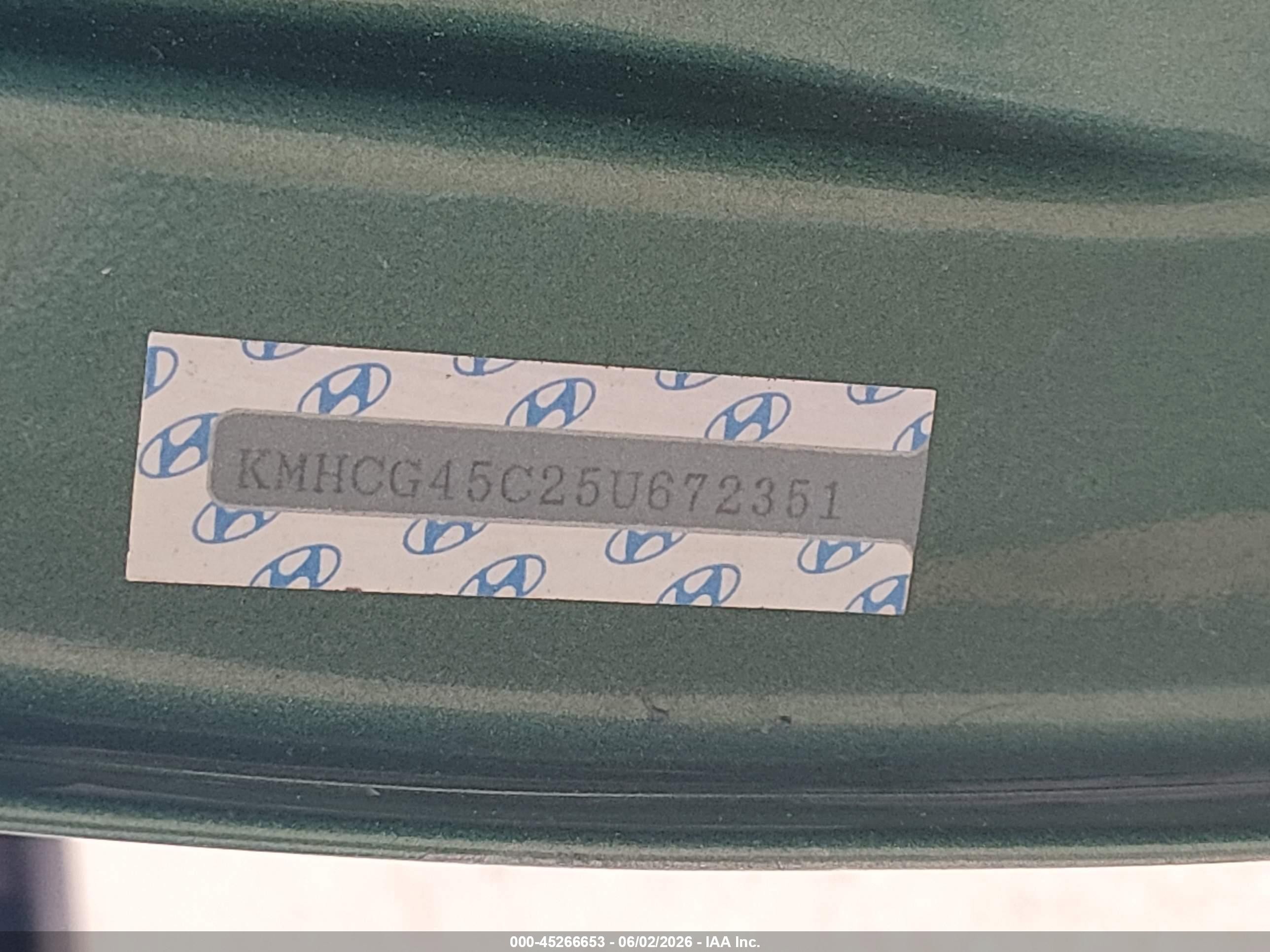 2005 Hyundai Accent Gls Зеленый vin: KMHCG45C25U672351