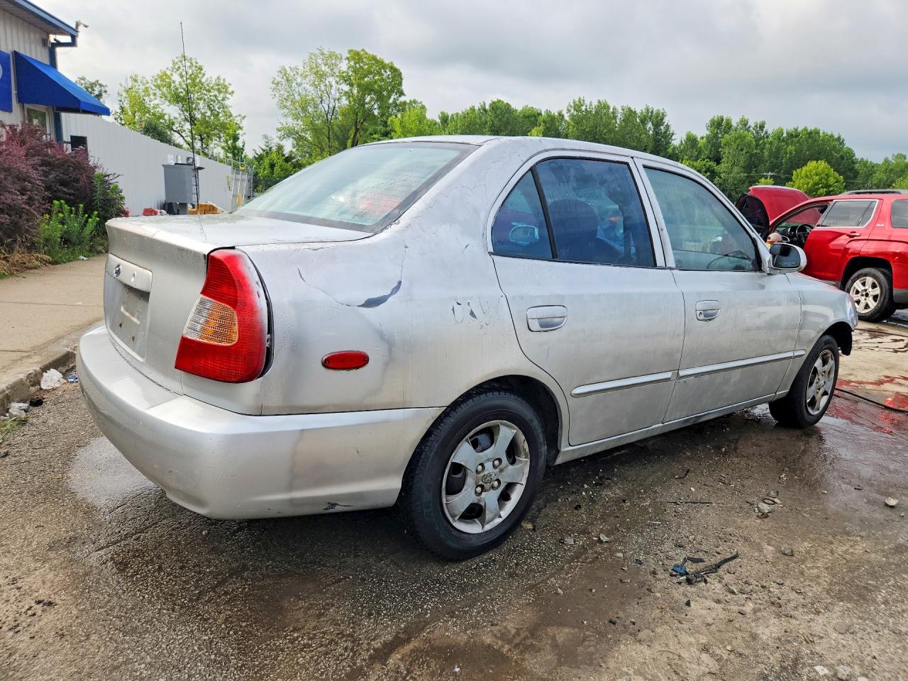 2001 Hyundai Accent Gl Серебряный vin: KMHCG45C31U195343