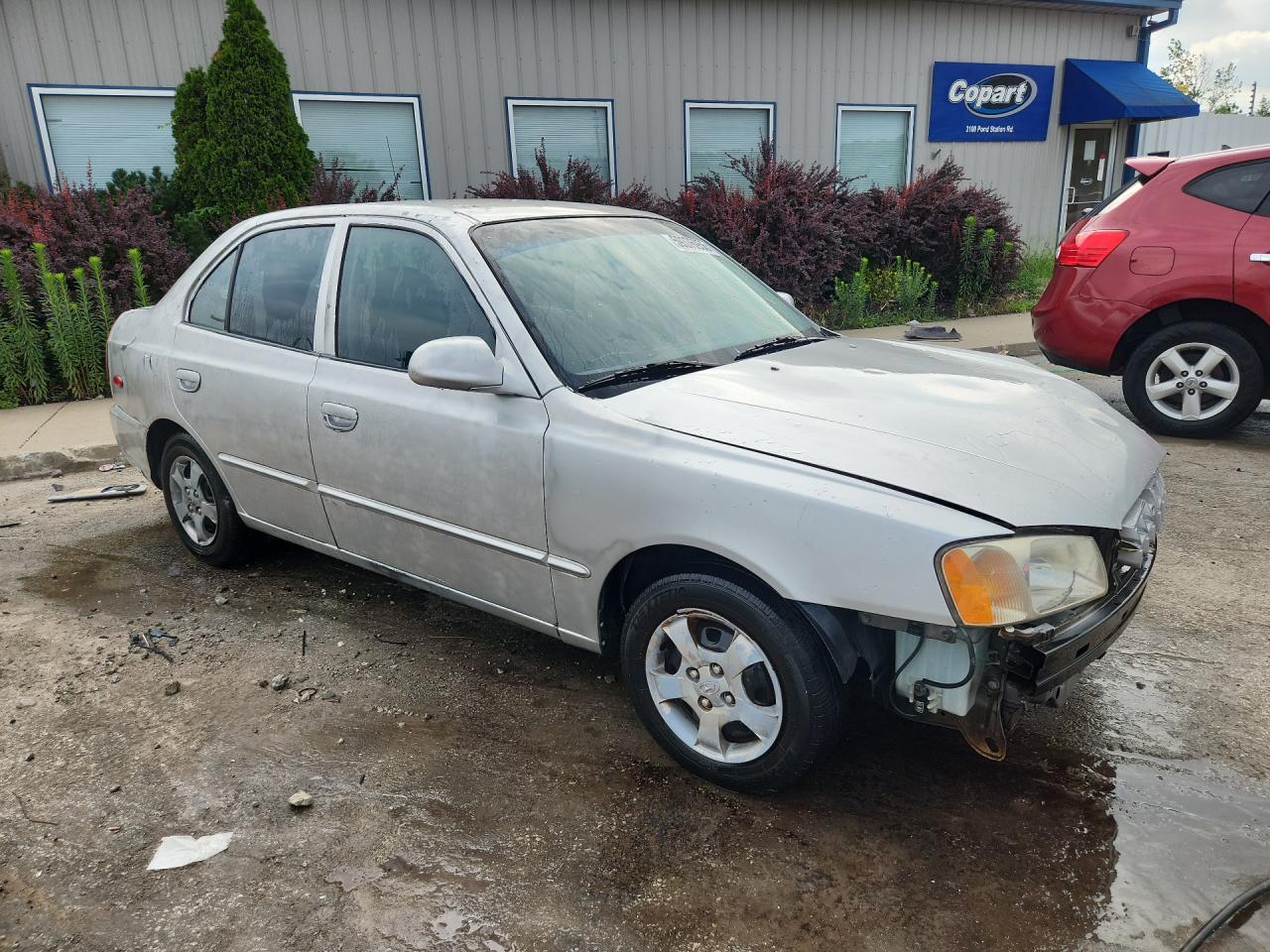 2001 Hyundai Accent Gl Серебряный vin: KMHCG45C31U195343