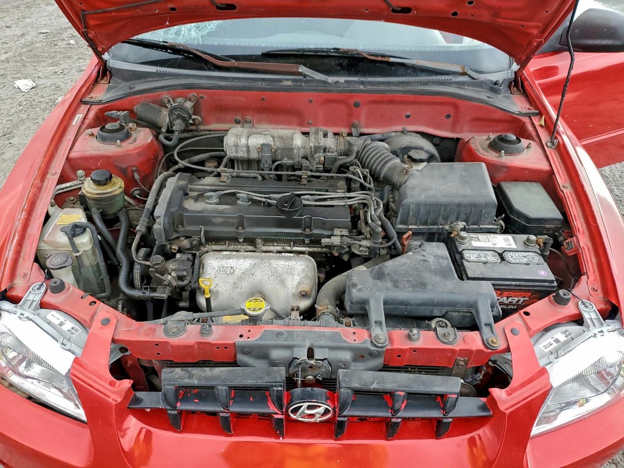 2001 Hyundai Accent Gl Red vin: KMHCG45C31U228941