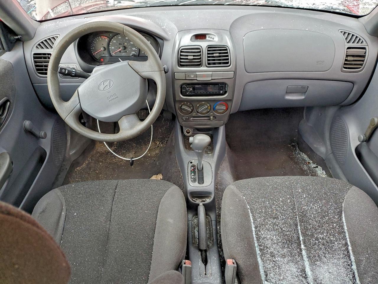 2001 Hyundai Accent Gl Red vin: KMHCG45C31U228941