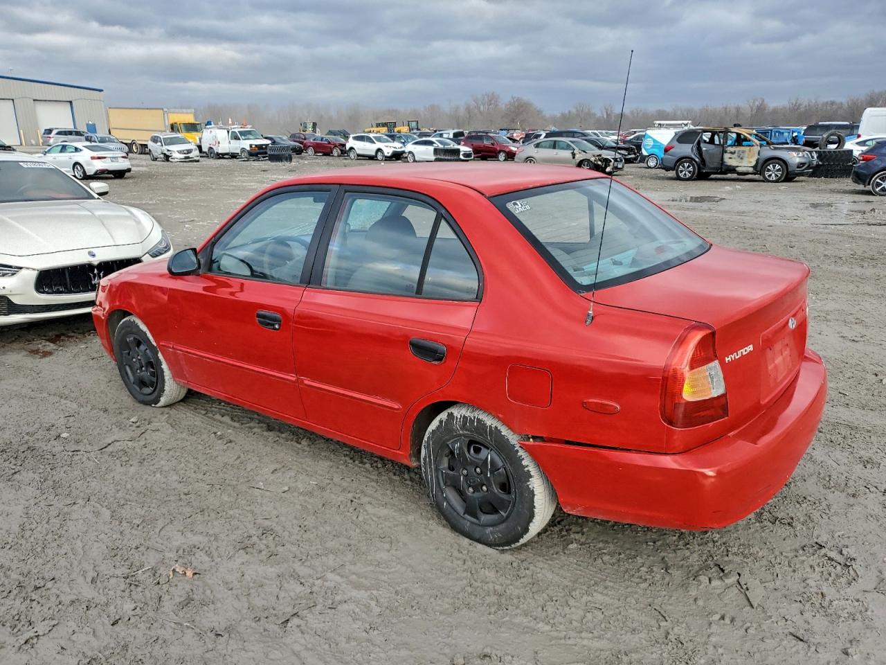 2001 Hyundai Accent Gl Red vin: KMHCG45C31U228941