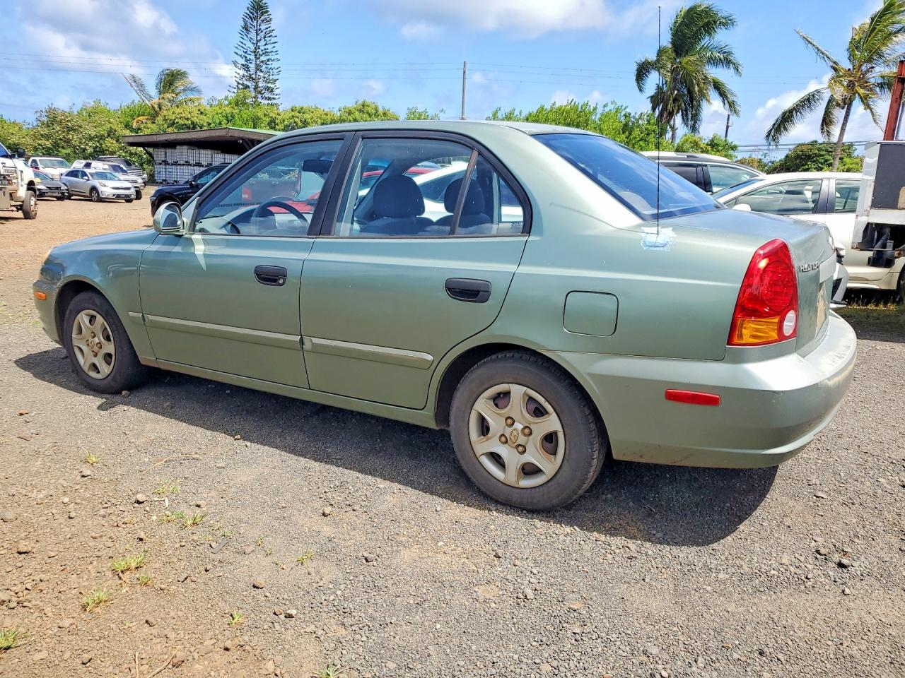 2003 Hyundai Accent Gl Green vin: KMHCG45C33U429984