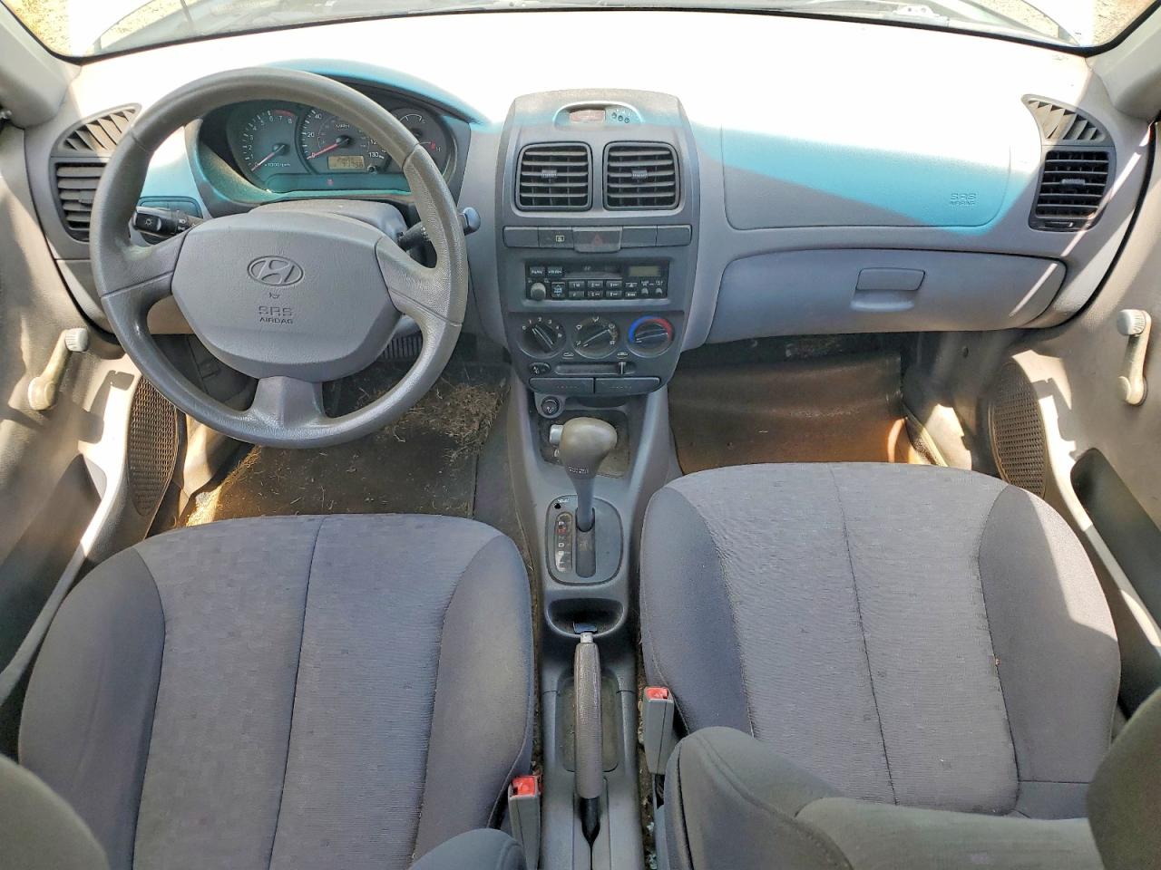 2003 Hyundai Accent Gl Green vin: KMHCG45C33U429984