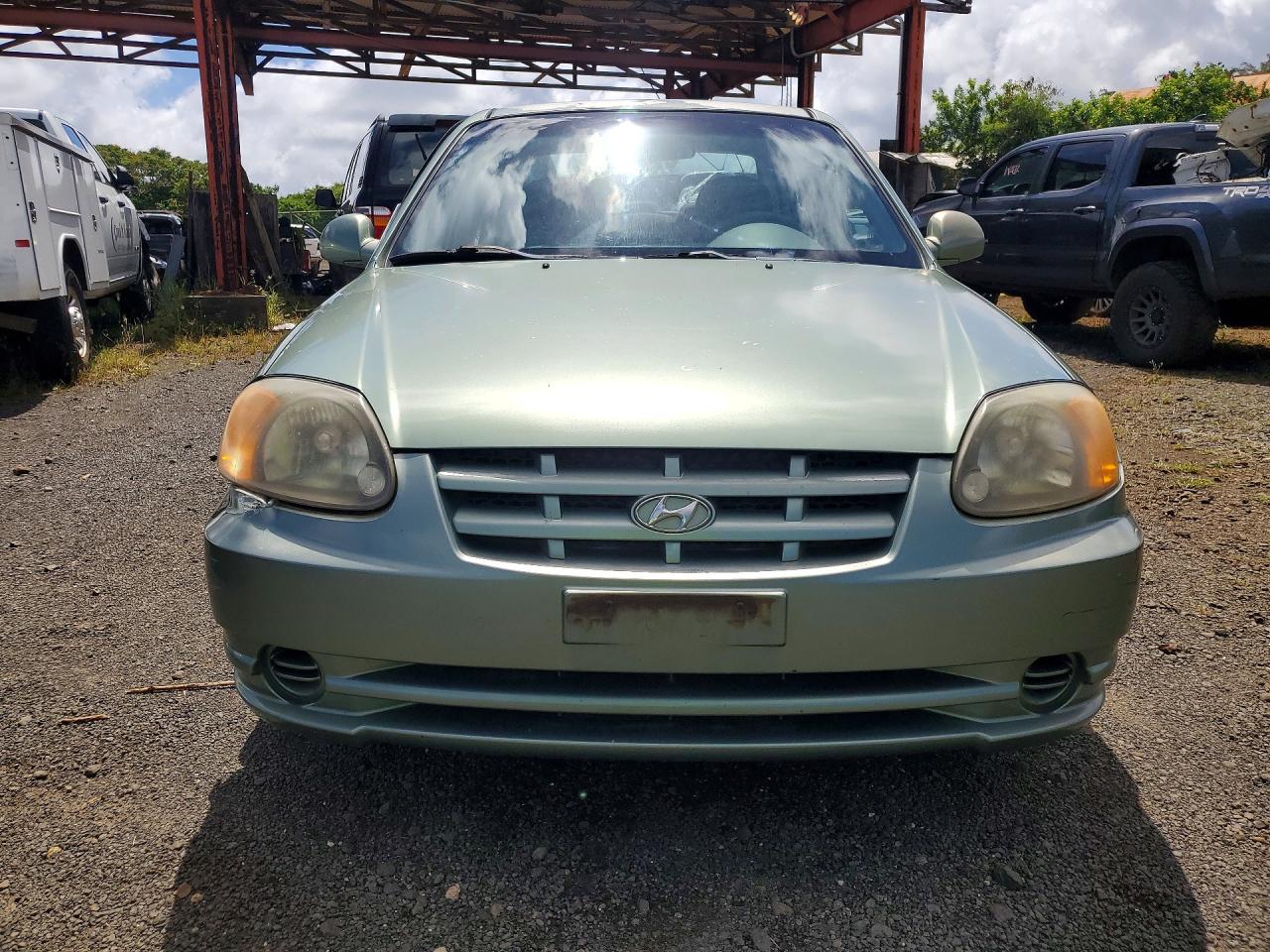 2003 Hyundai Accent Gl Green vin: KMHCG45C33U429984