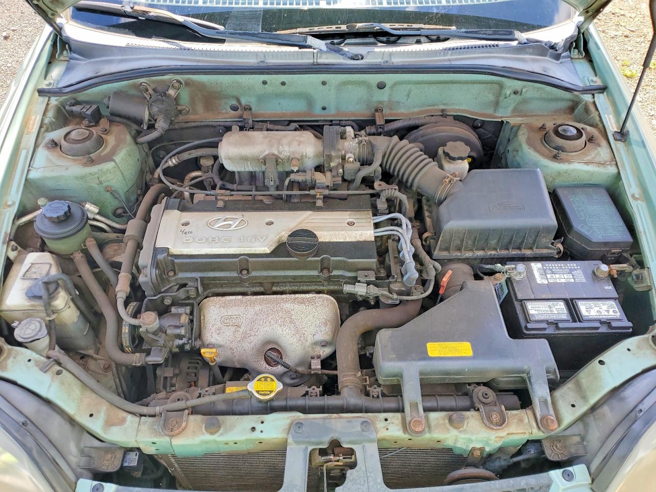 2003 Hyundai Accent Gl Green vin: KMHCG45C33U429984