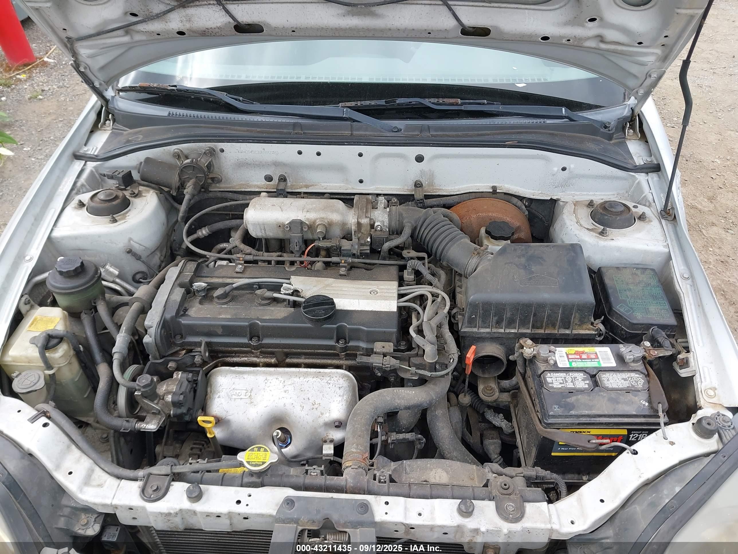 2003 Hyundai Accent Gl Gray vin: KMHCG45C33U472740