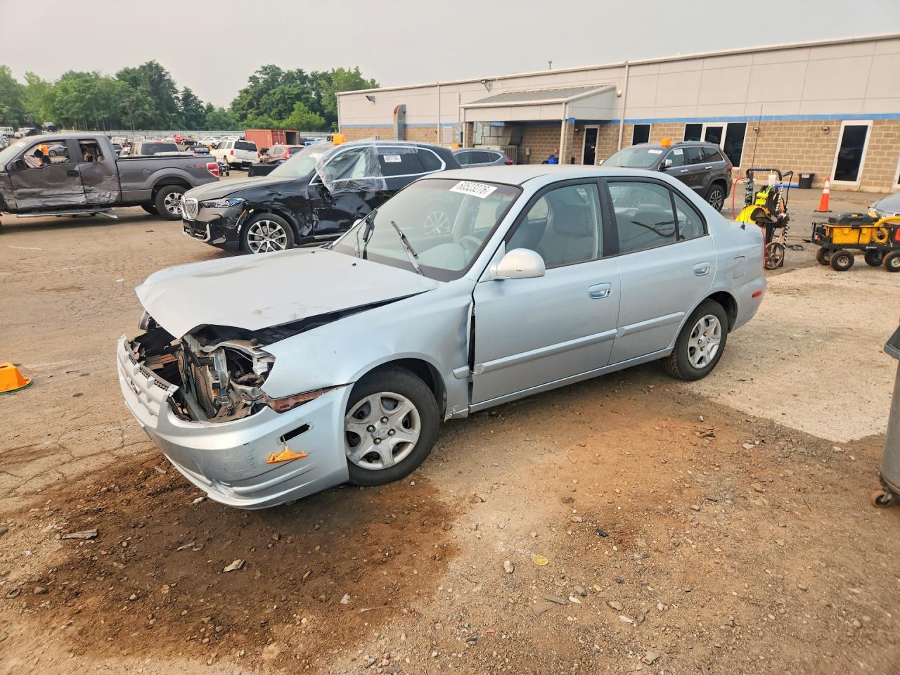 2003 Hyundai Accent Gl Blue vin: KMHCG45C33U497024