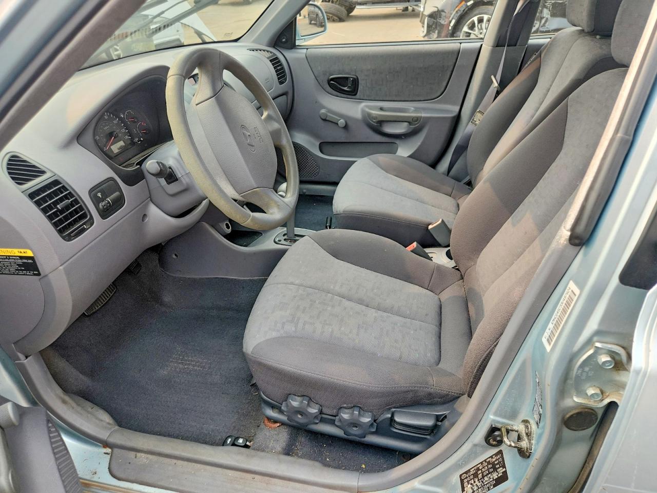 2003 Hyundai Accent Gl Blue vin: KMHCG45C33U497024