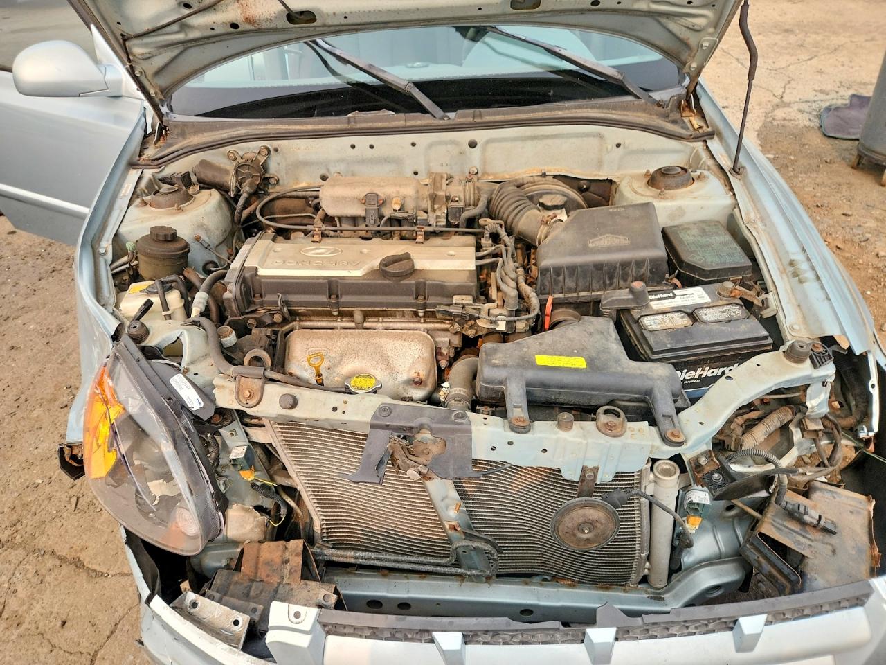 2003 Hyundai Accent Gl Blue vin: KMHCG45C33U497024