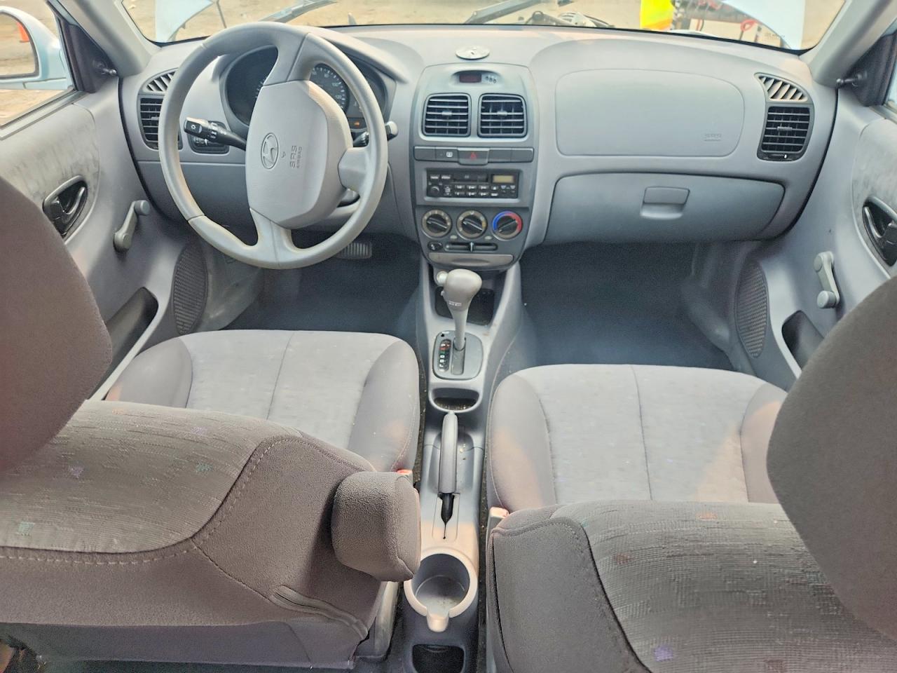2003 Hyundai Accent Gl Blue vin: KMHCG45C33U497024