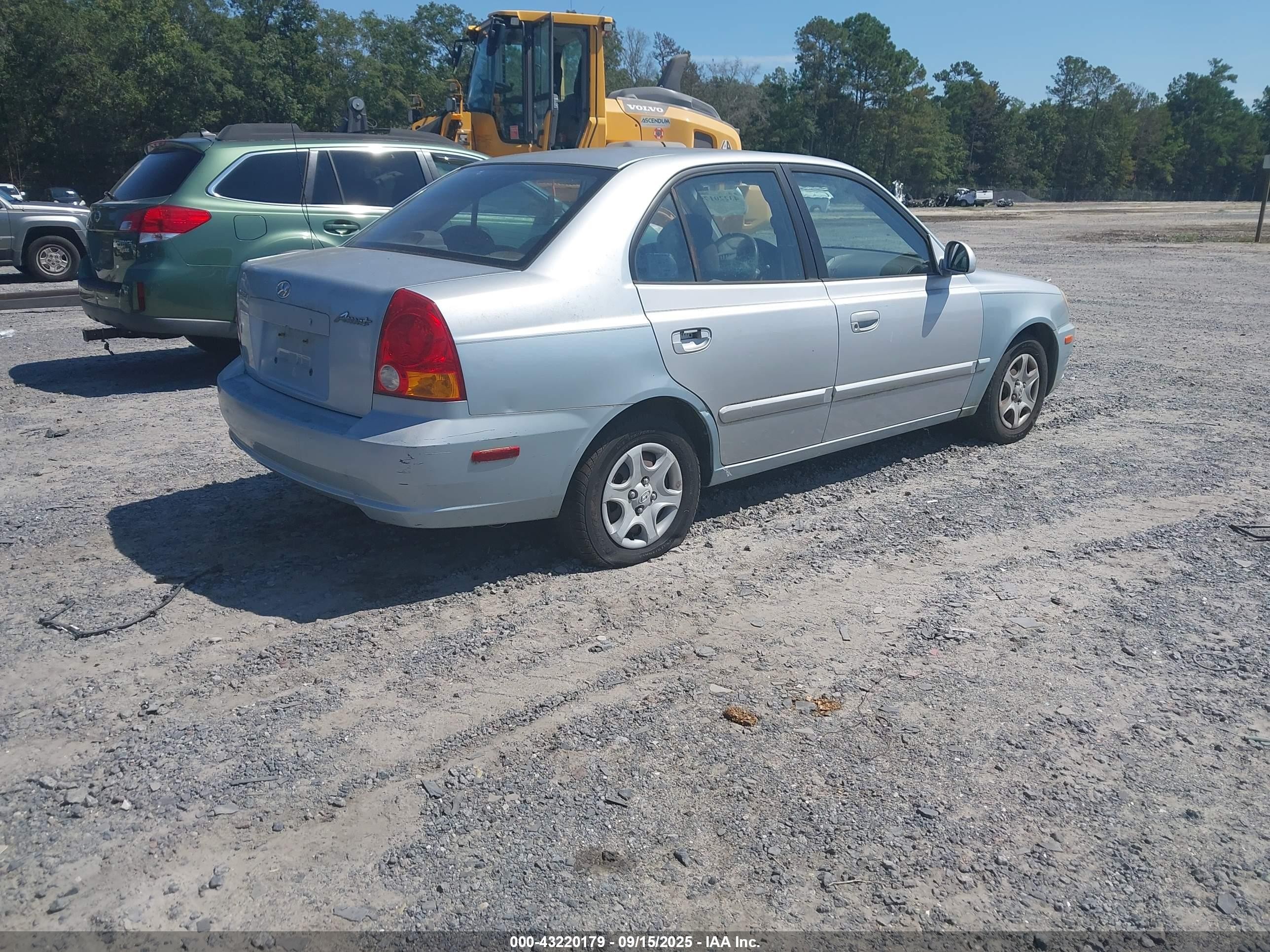 2004 Hyundai Accent Gl Light Blue vin: KMHCG45C34U499258