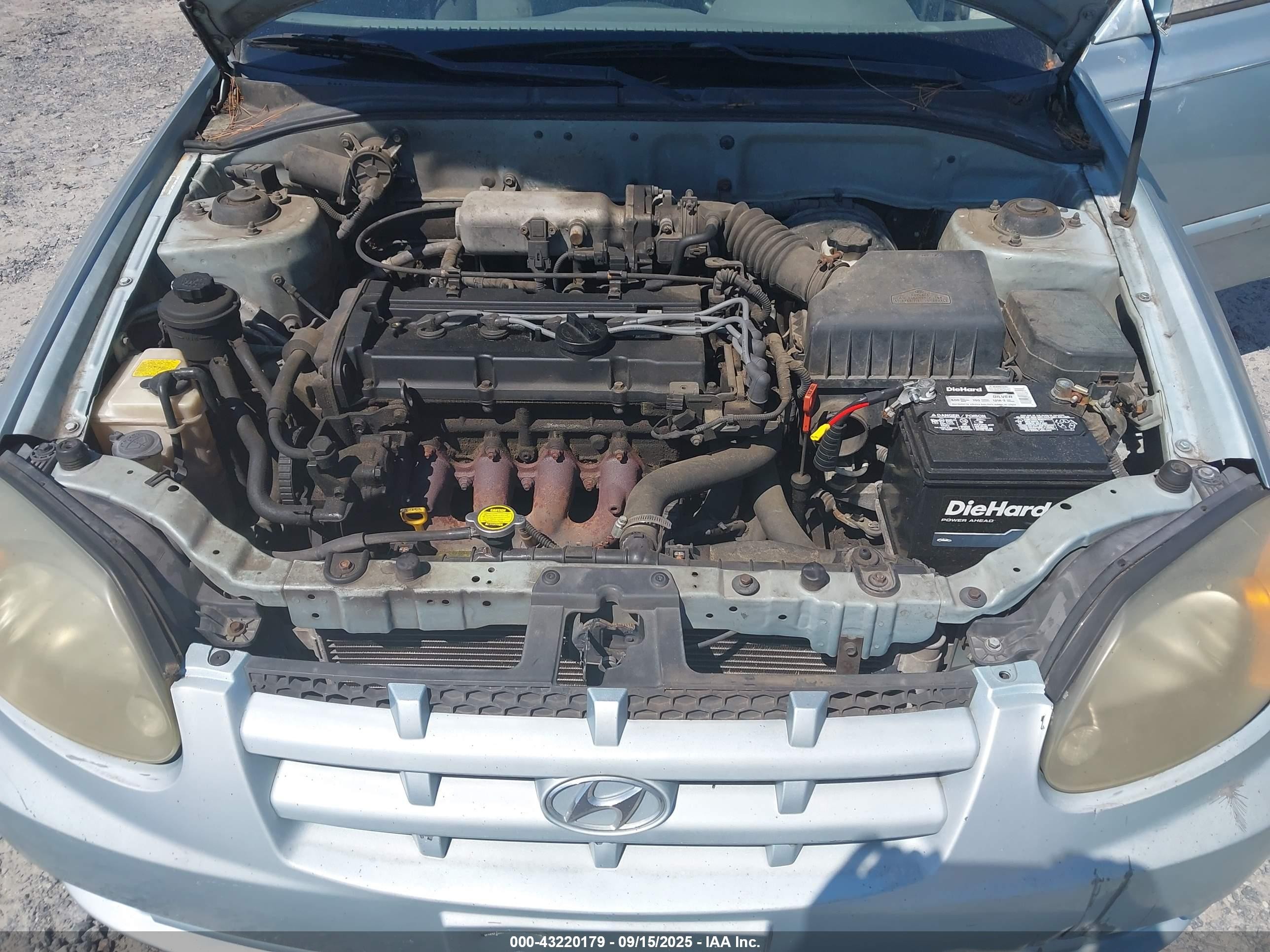 2004 Hyundai Accent Gl Light Blue vin: KMHCG45C34U499258