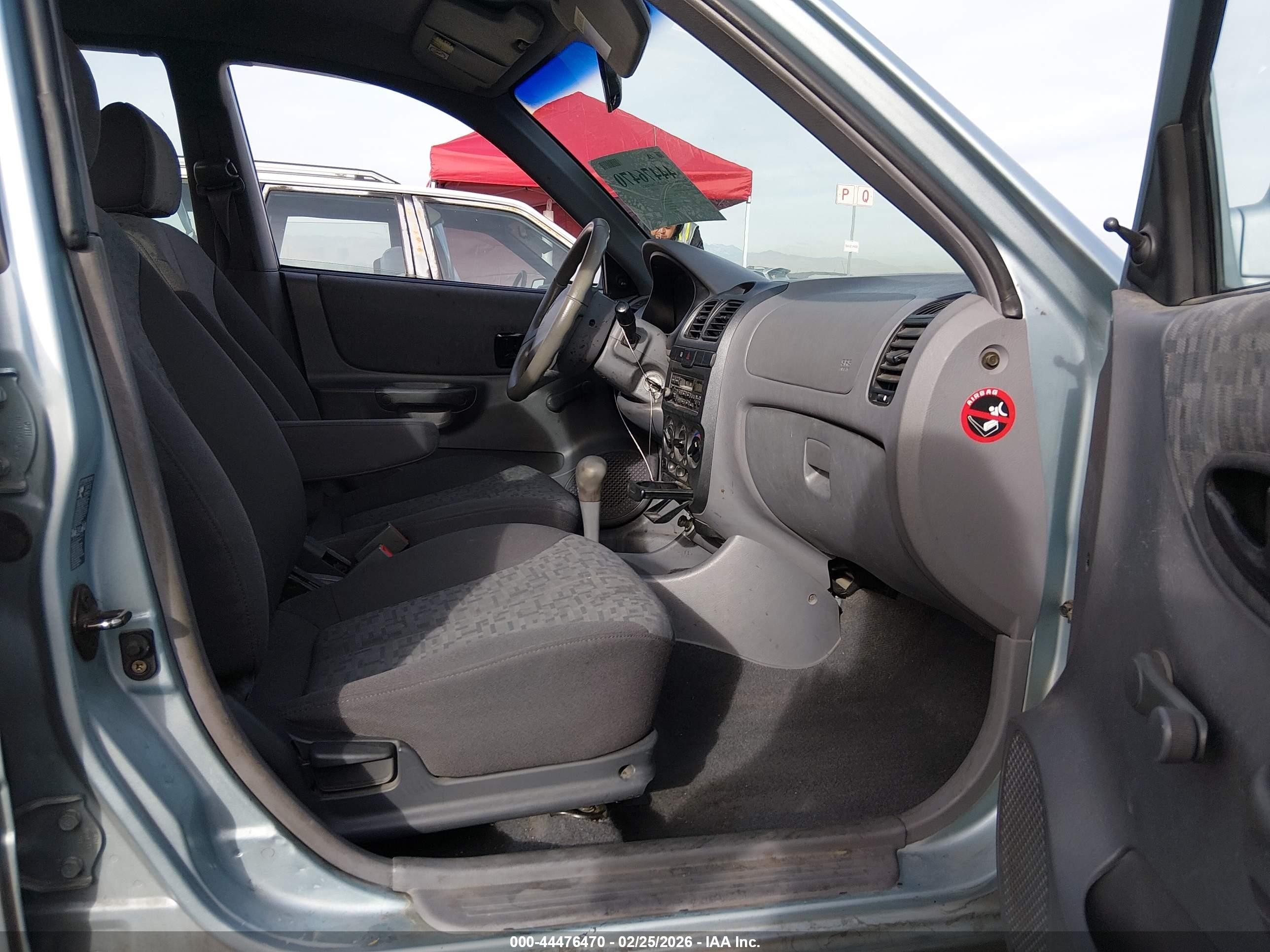2004 Hyundai Accent Gl Blue vin: KMHCG45C34U505916