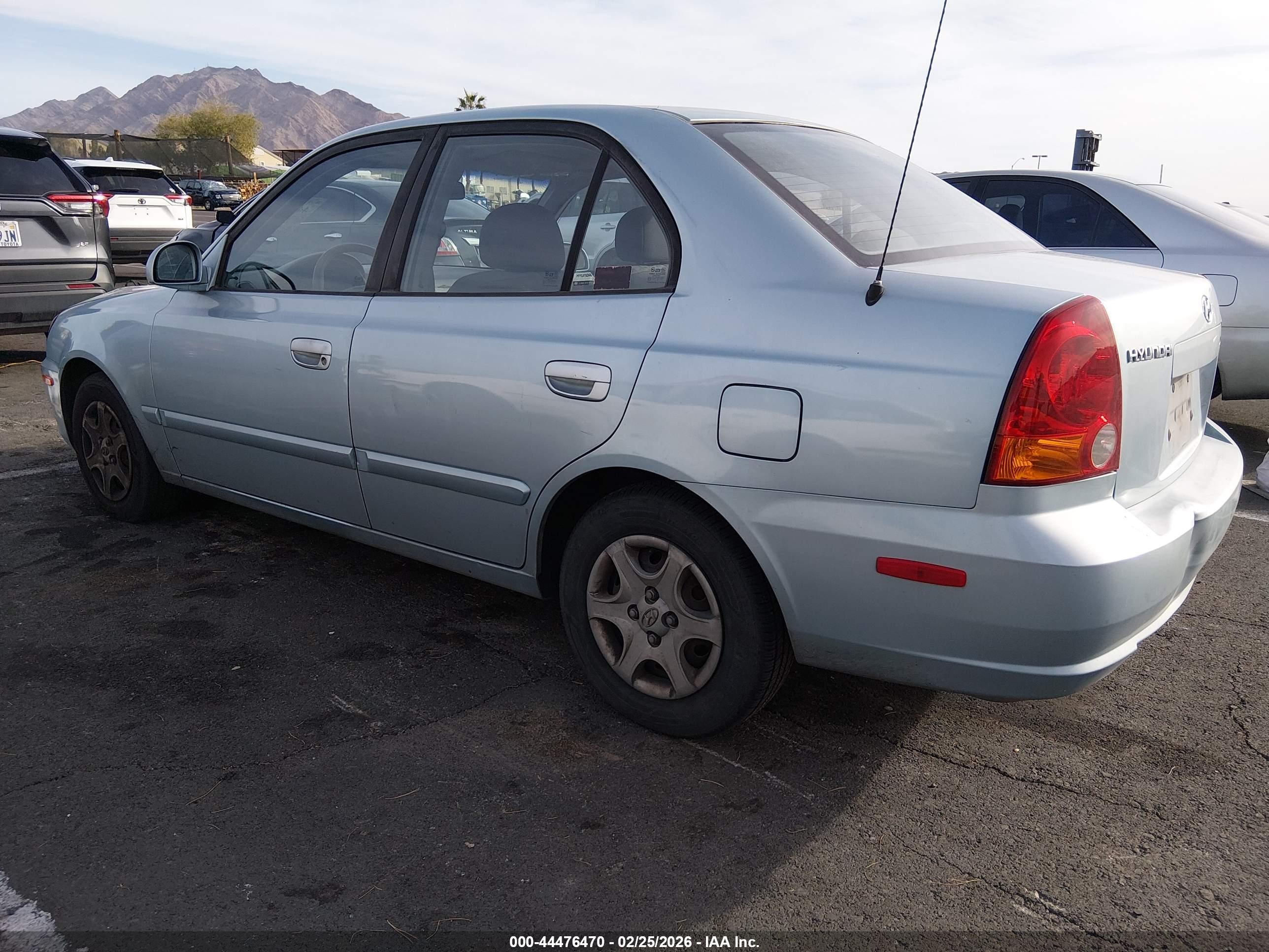 2004 Hyundai Accent Gl Blue vin: KMHCG45C34U505916