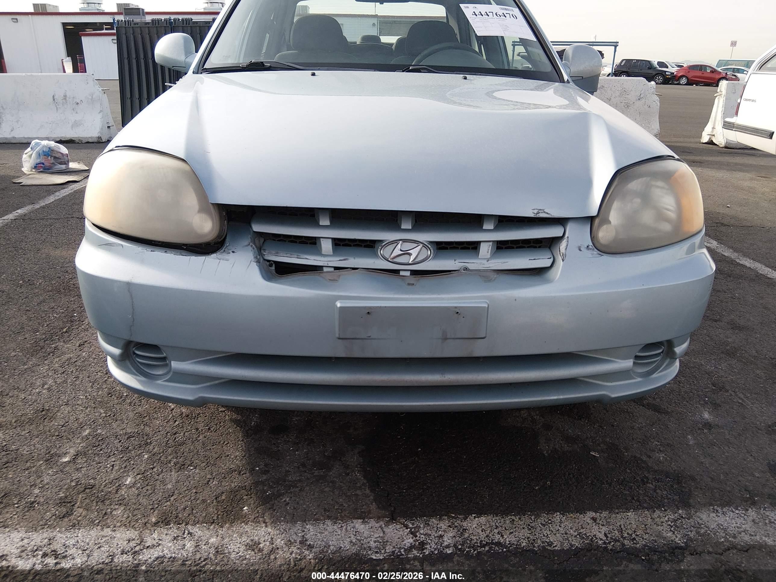 2004 Hyundai Accent Gl Blue vin: KMHCG45C34U505916