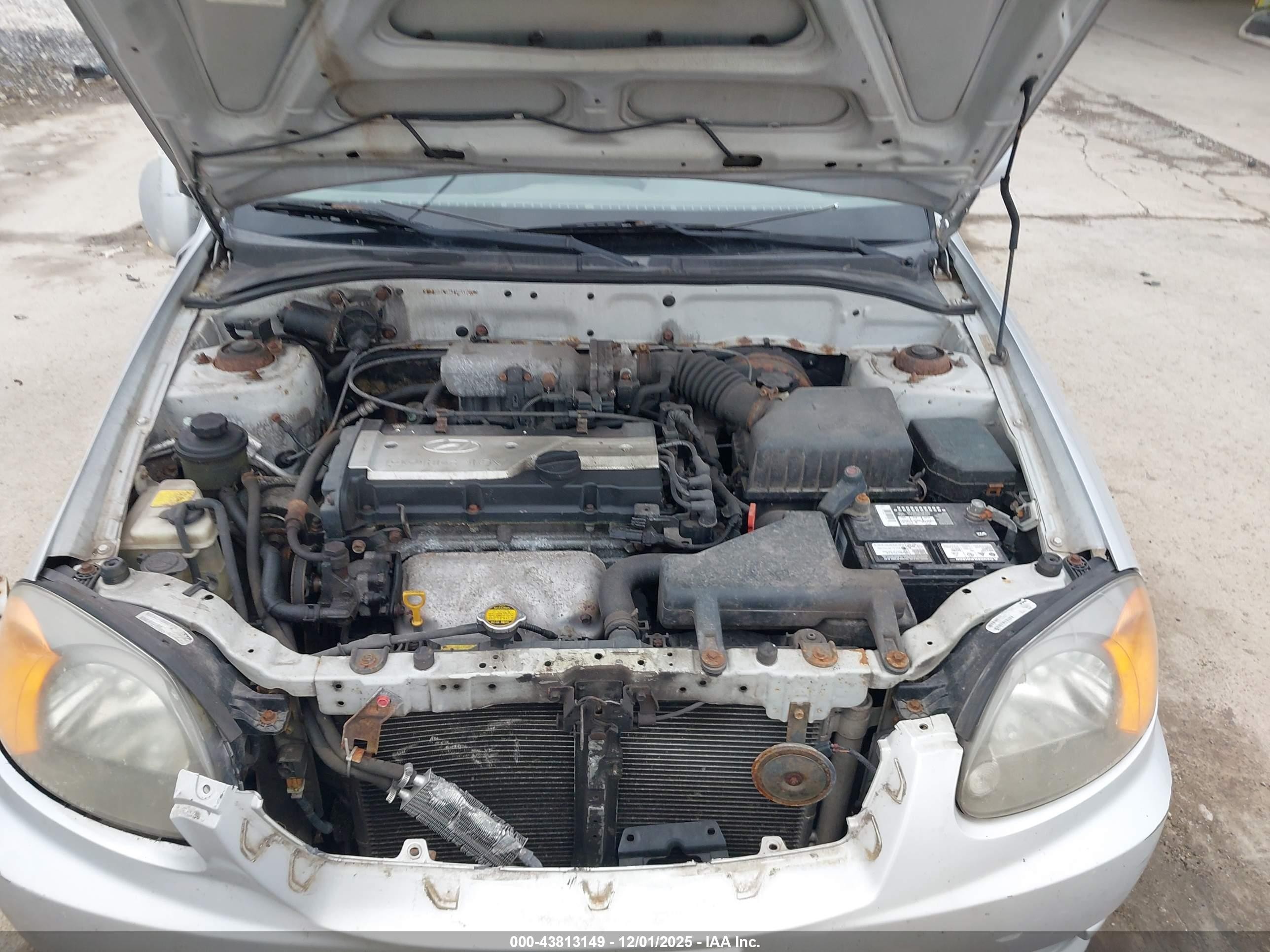 2004 Hyundai Accent Gl Silver vin: KMHCG45C34U512896