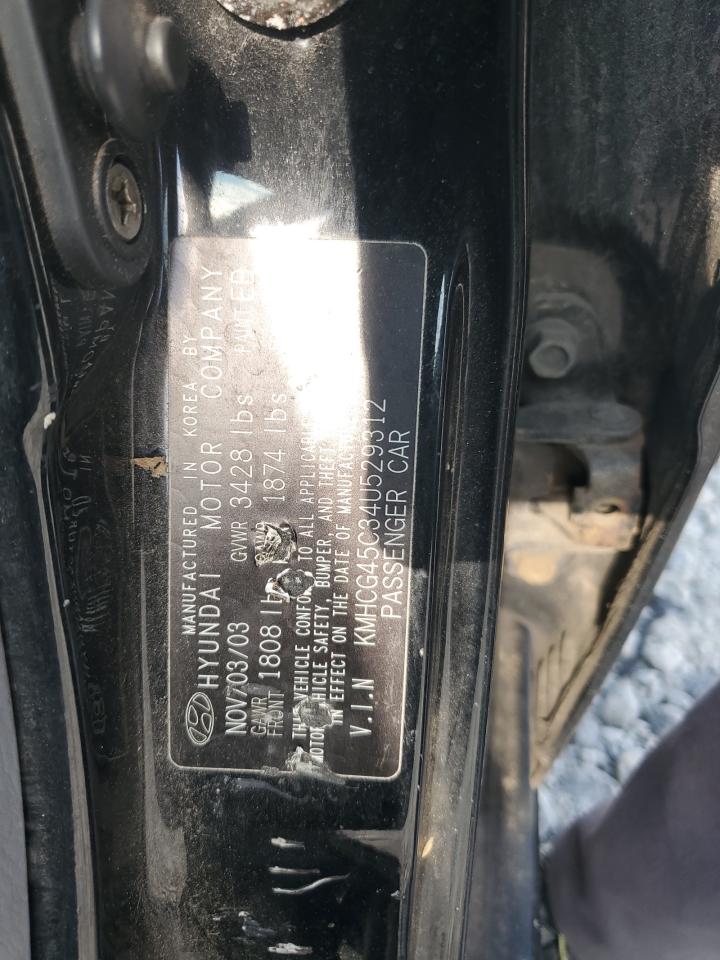 2004 Hyundai Accent Gl Black vin: KMHCG45C34U529312