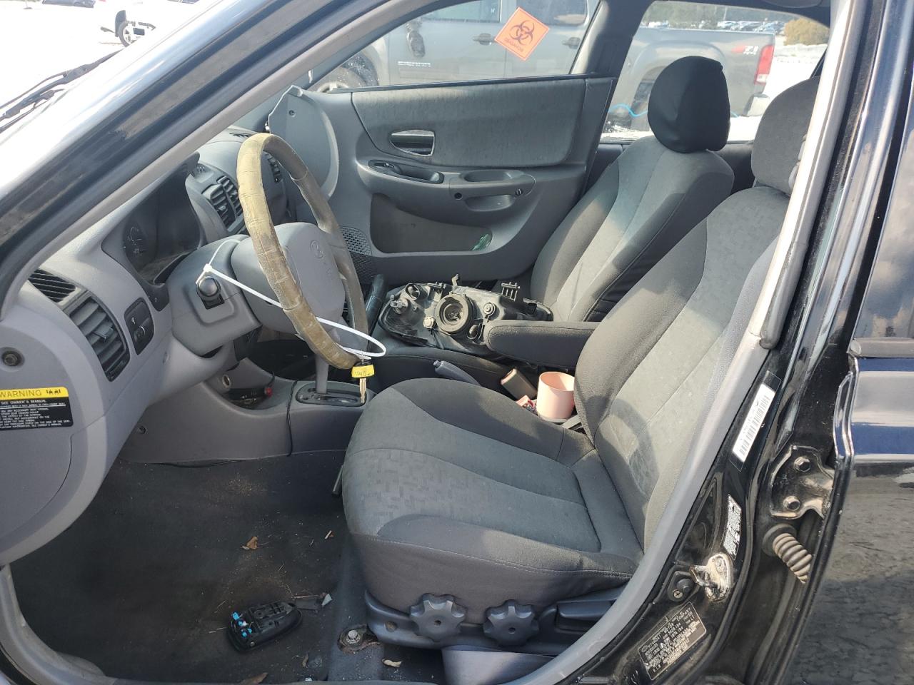 2004 Hyundai Accent Gl Black vin: KMHCG45C34U529312