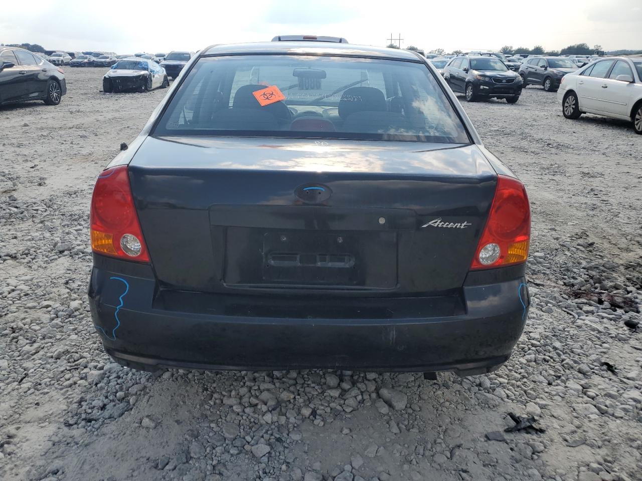 2004 Hyundai Accent Gl Black vin: KMHCG45C34U529312