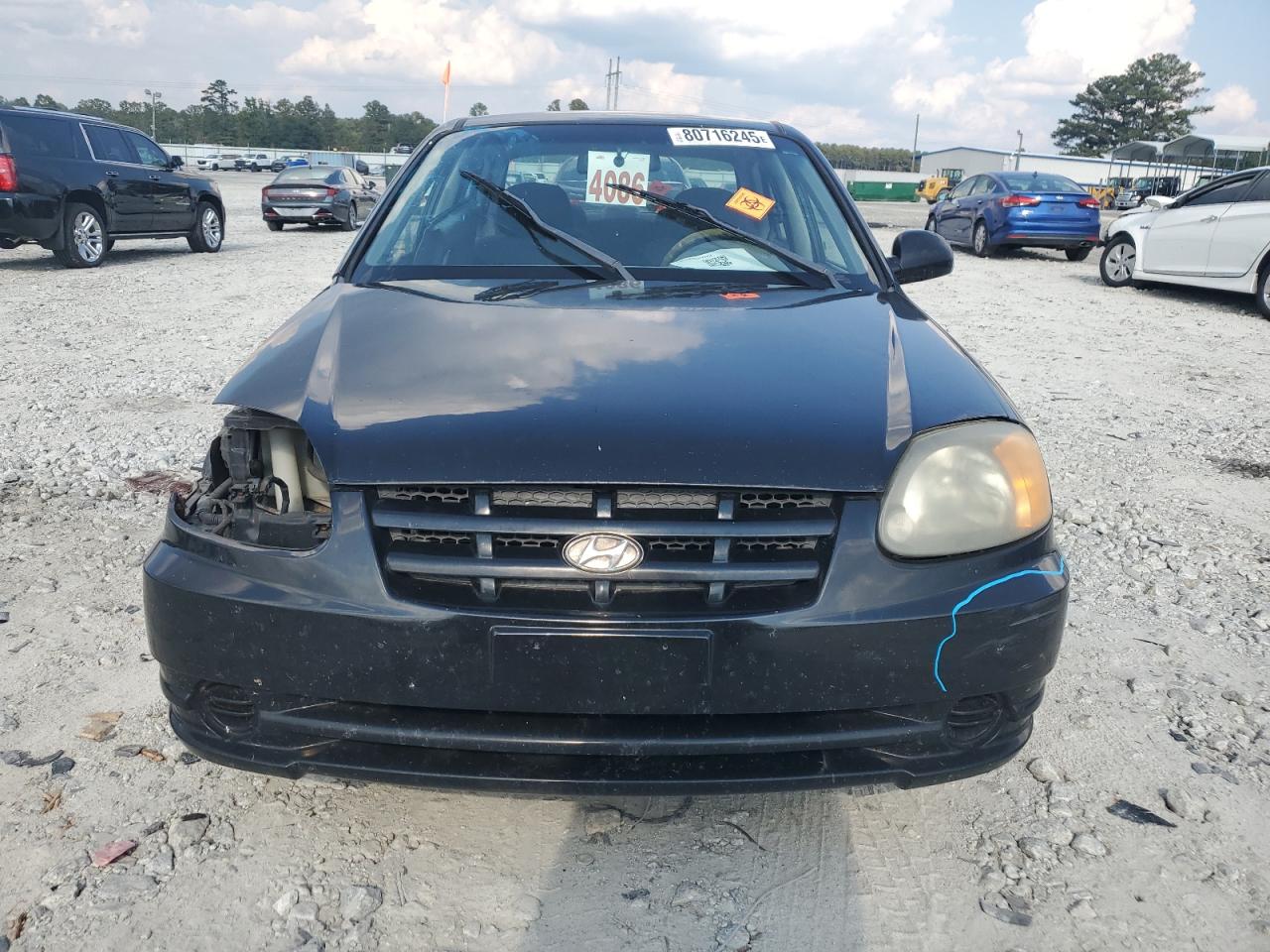 2004 Hyundai Accent Gl Black vin: KMHCG45C34U529312