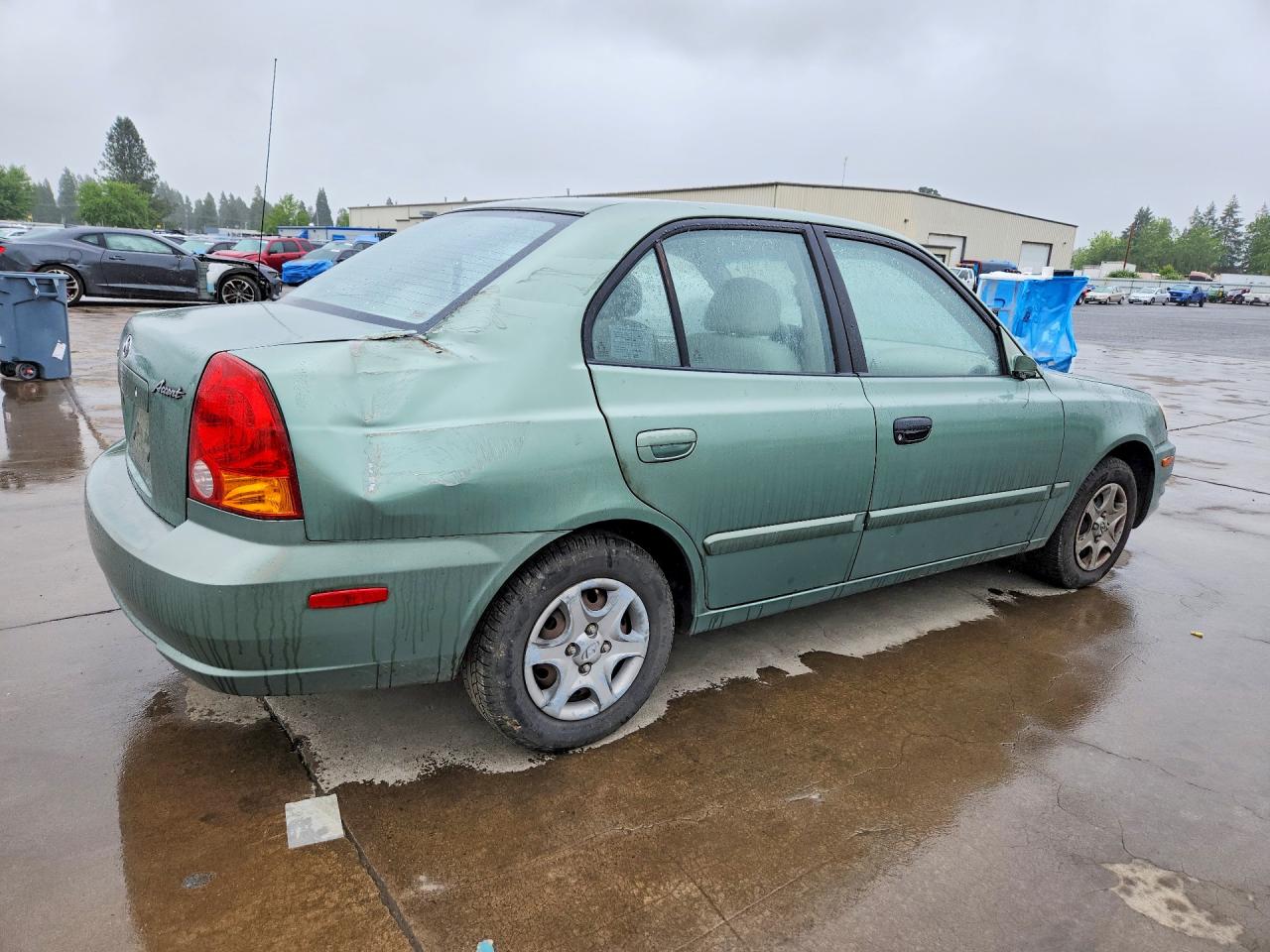 2005 Hyundai Accent Gl Green vin: KMHCG45C35U585400
