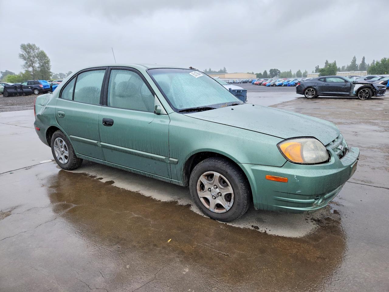 2005 Hyundai Accent Gl Green vin: KMHCG45C35U585400