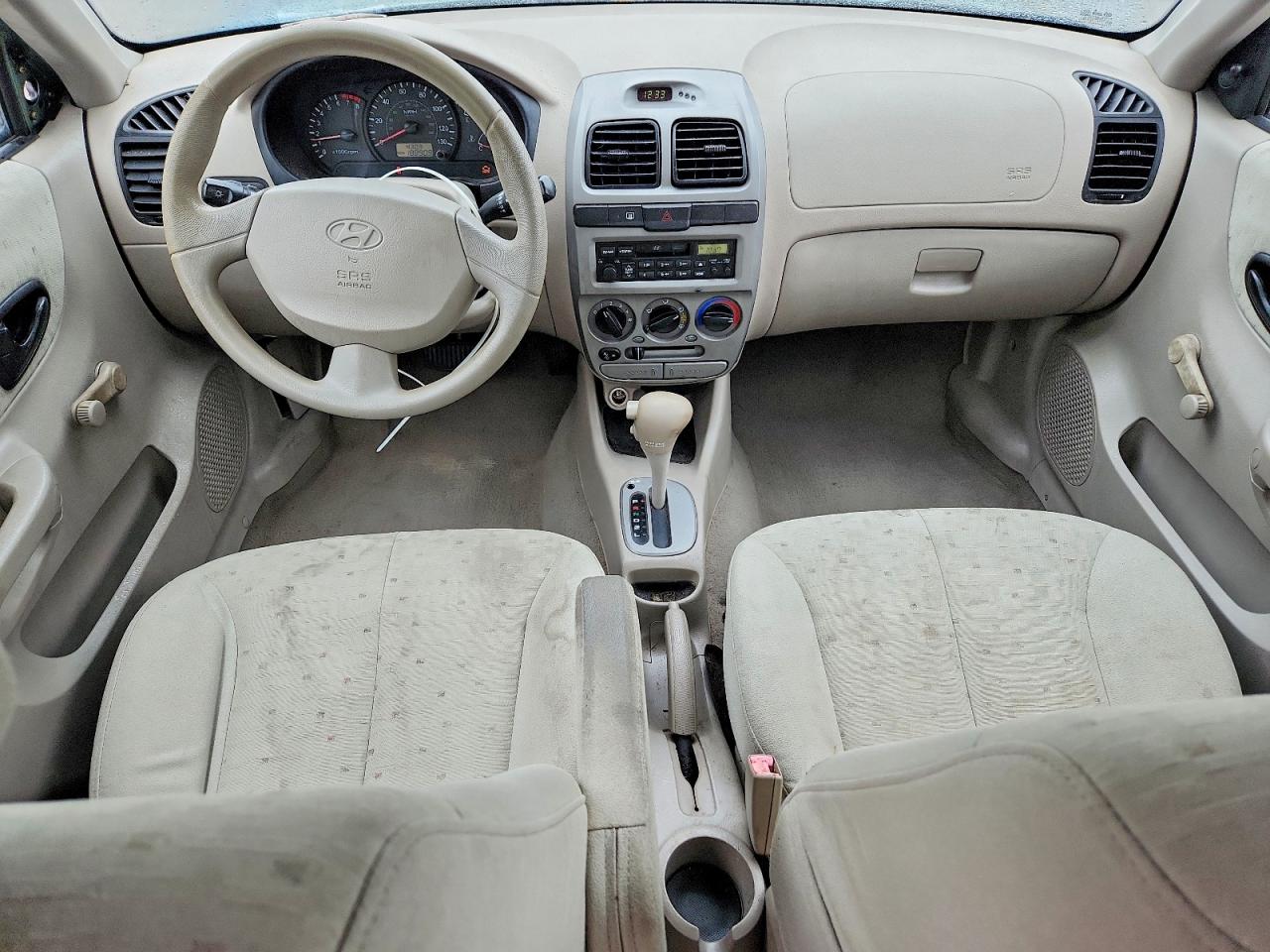 2005 Hyundai Accent Gl Green vin: KMHCG45C35U585400