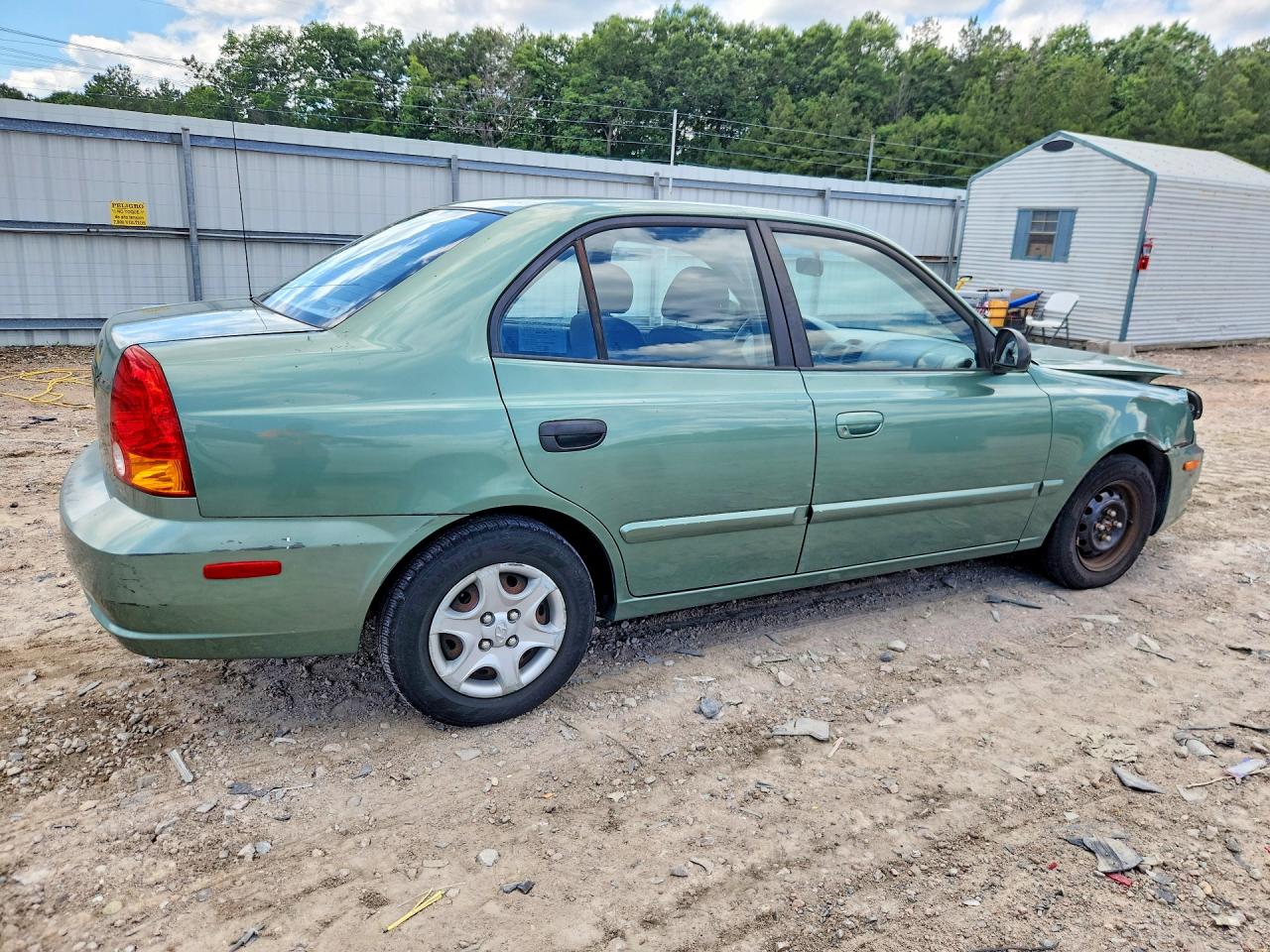 2005 Hyundai Accent Gl Green vin: KMHCG45C35U622607
