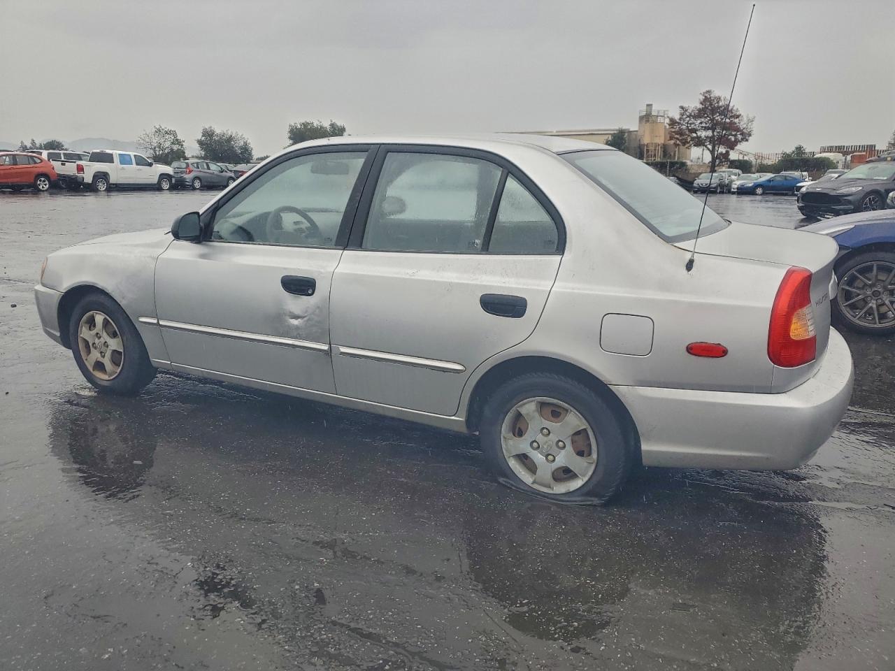 2001 Hyundai Accent Gl Silver vin: KMHCG45C41U196338