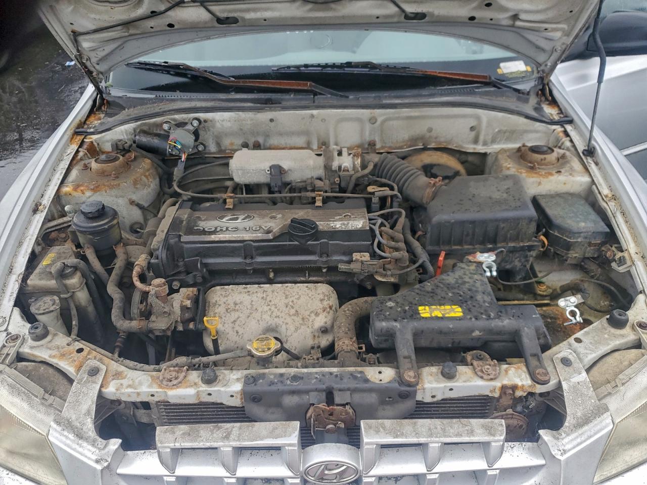 2001 Hyundai Accent Gl Silver vin: KMHCG45C41U196338