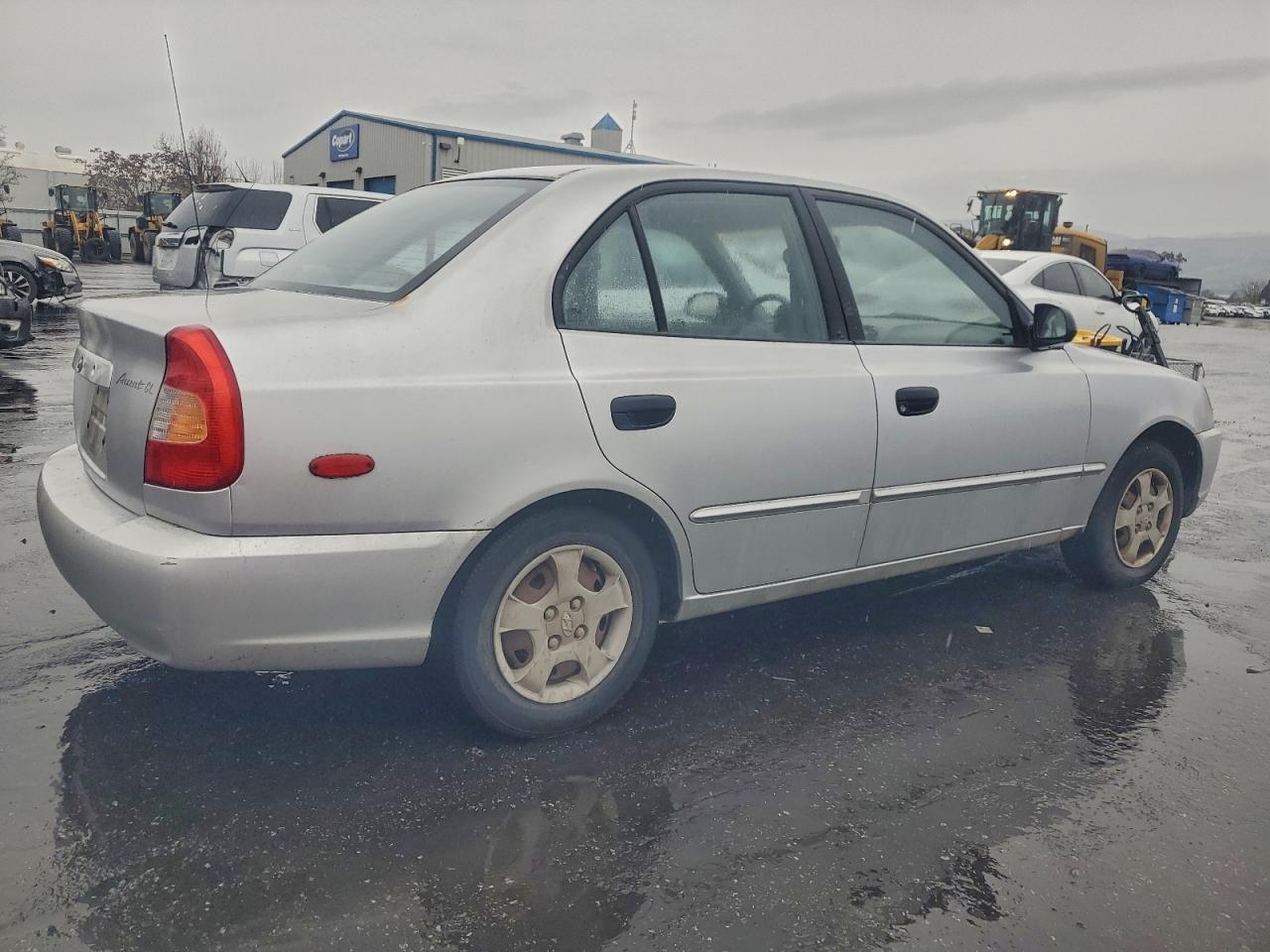 2001 Hyundai Accent Gl Silver vin: KMHCG45C41U196338